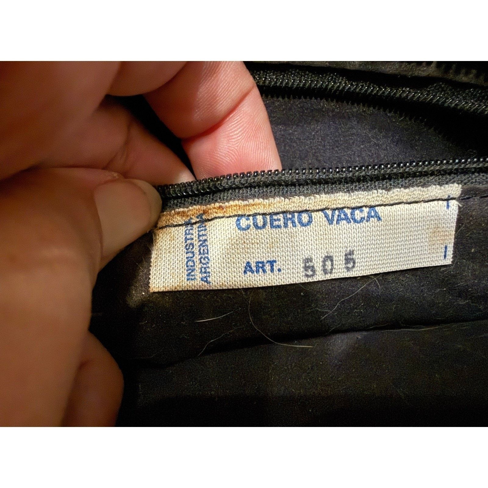 & Other Stories Vintage 70s Cuero Vega Purse Leather Snakeskin Patchwork Size ONE SIZE - 5 Thumbnail