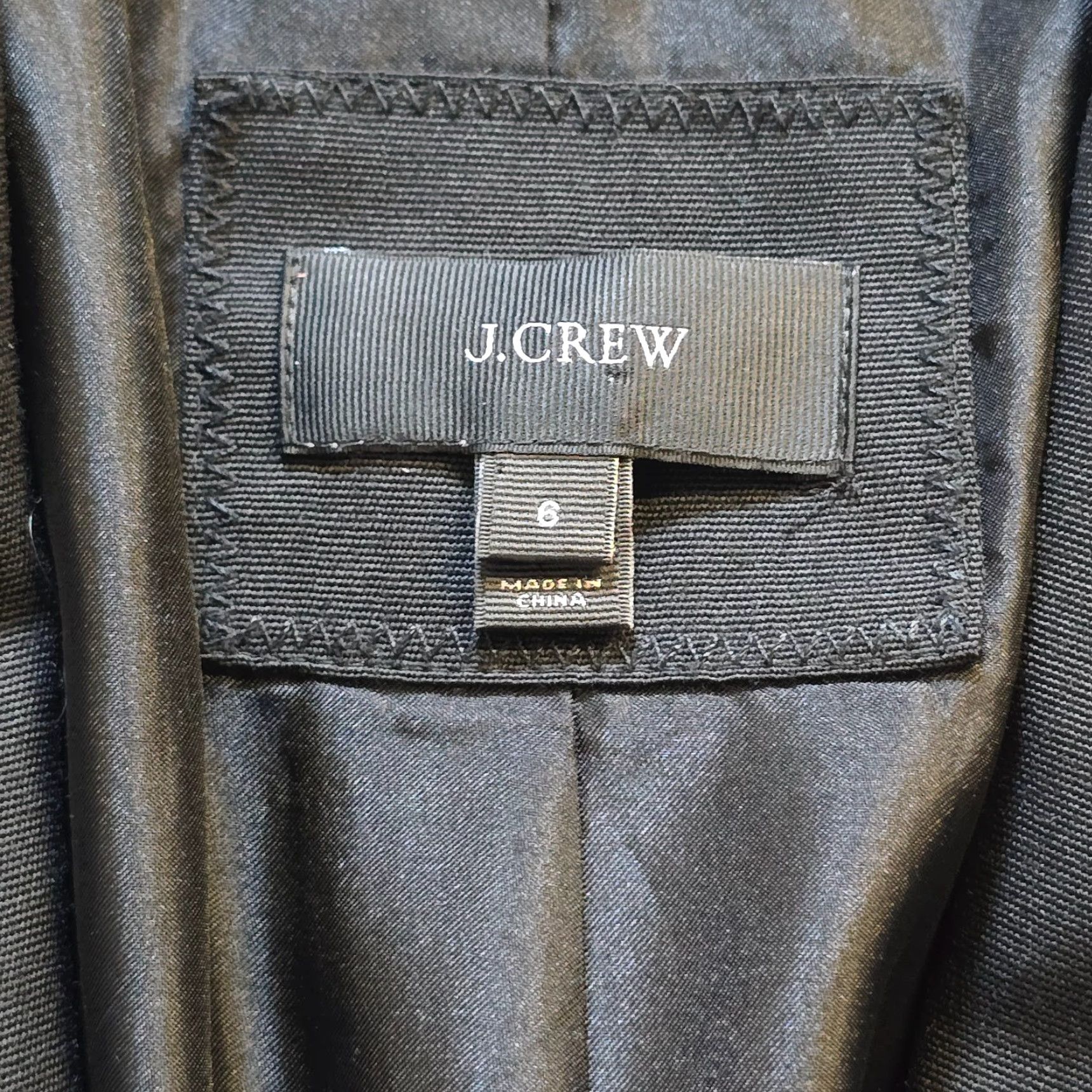 J.Crew J.CREW Blazer Women Size 6 Black Wool Stretch One Button Academia Career Capsule Shirt Size M / US 6-8 / IT 42-44 - 3 Thumbnail