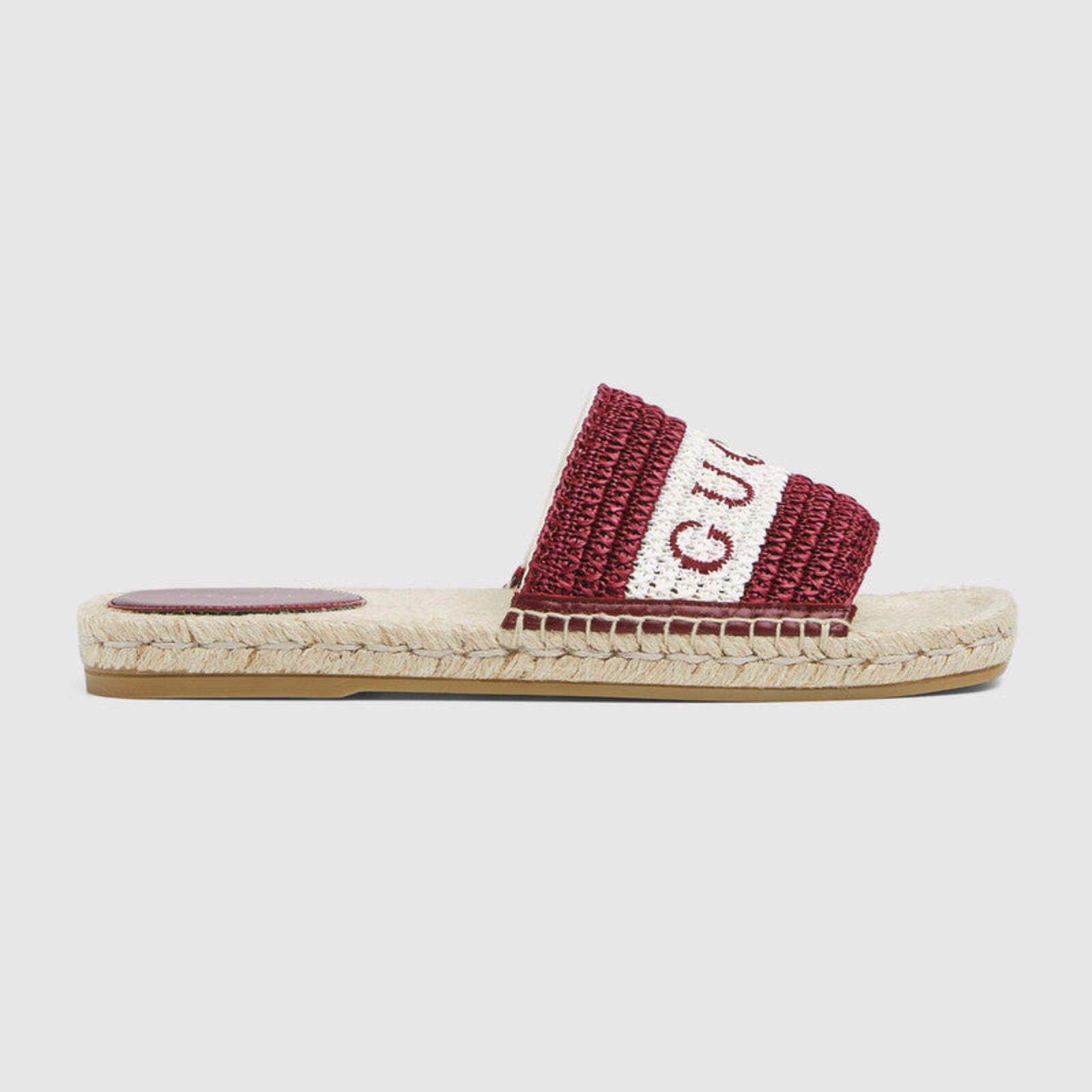 Gucci Gucci Web Logo Slide Sandals Size ONE SIZE - 1 Thumbnail