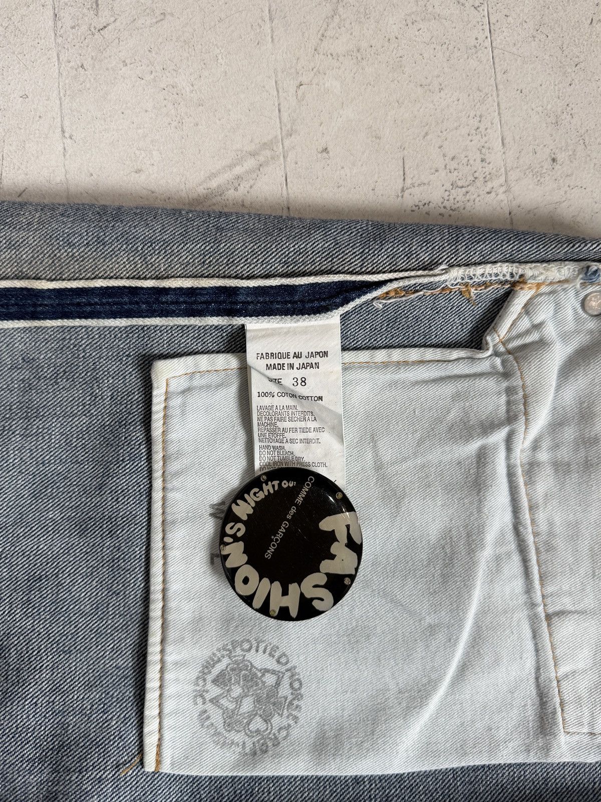 Yohji Yamamoto Yohji Yamamoto x Spotted Horse Silver Foiled Jeans Size US 38 / EU 54 - 6 Thumbnail