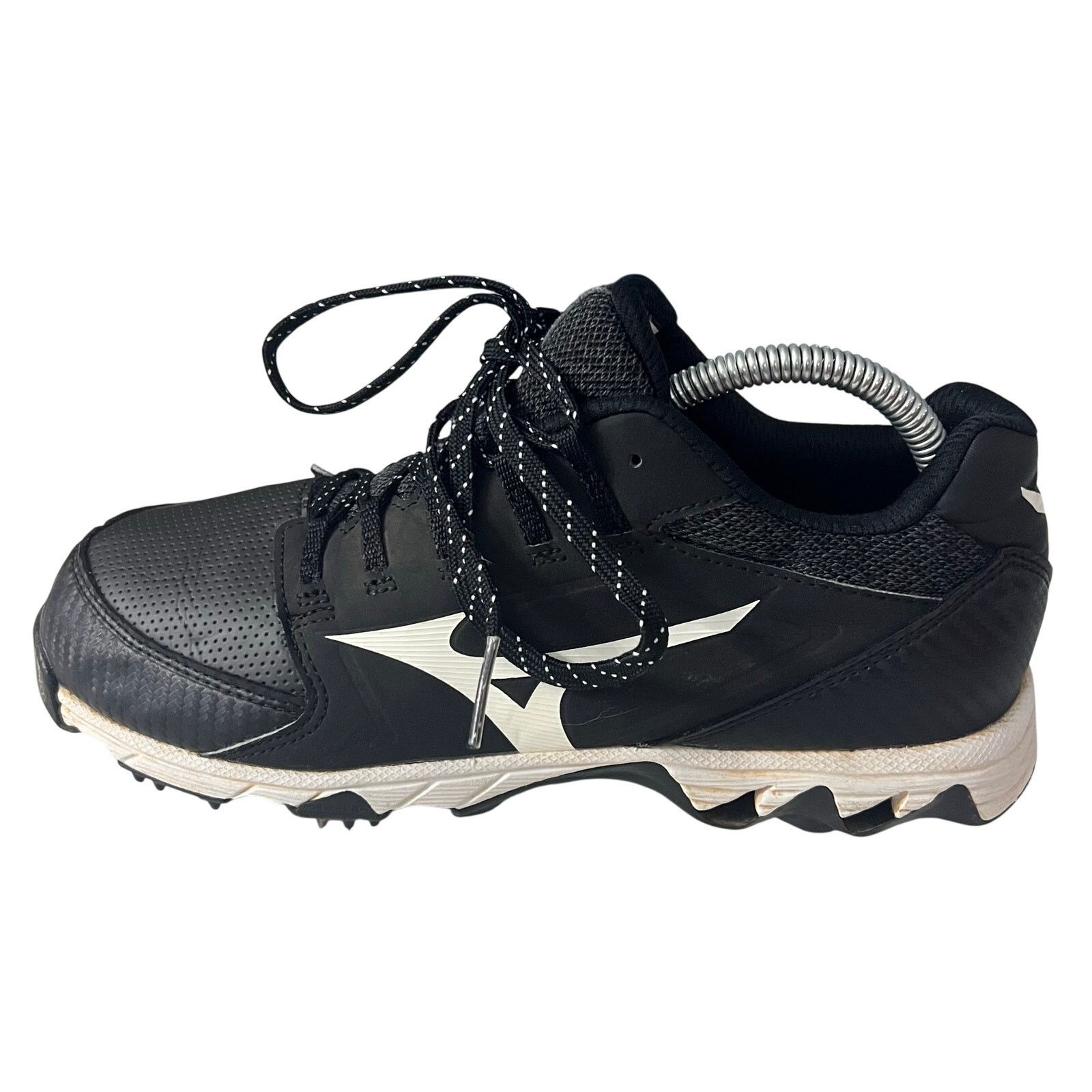 Mizuno Mizuno Men Metal Baseball Cleats 9.5 Black White 11GM195009 Size US 9.5 / EU 42-43 - 1 Thumbnail