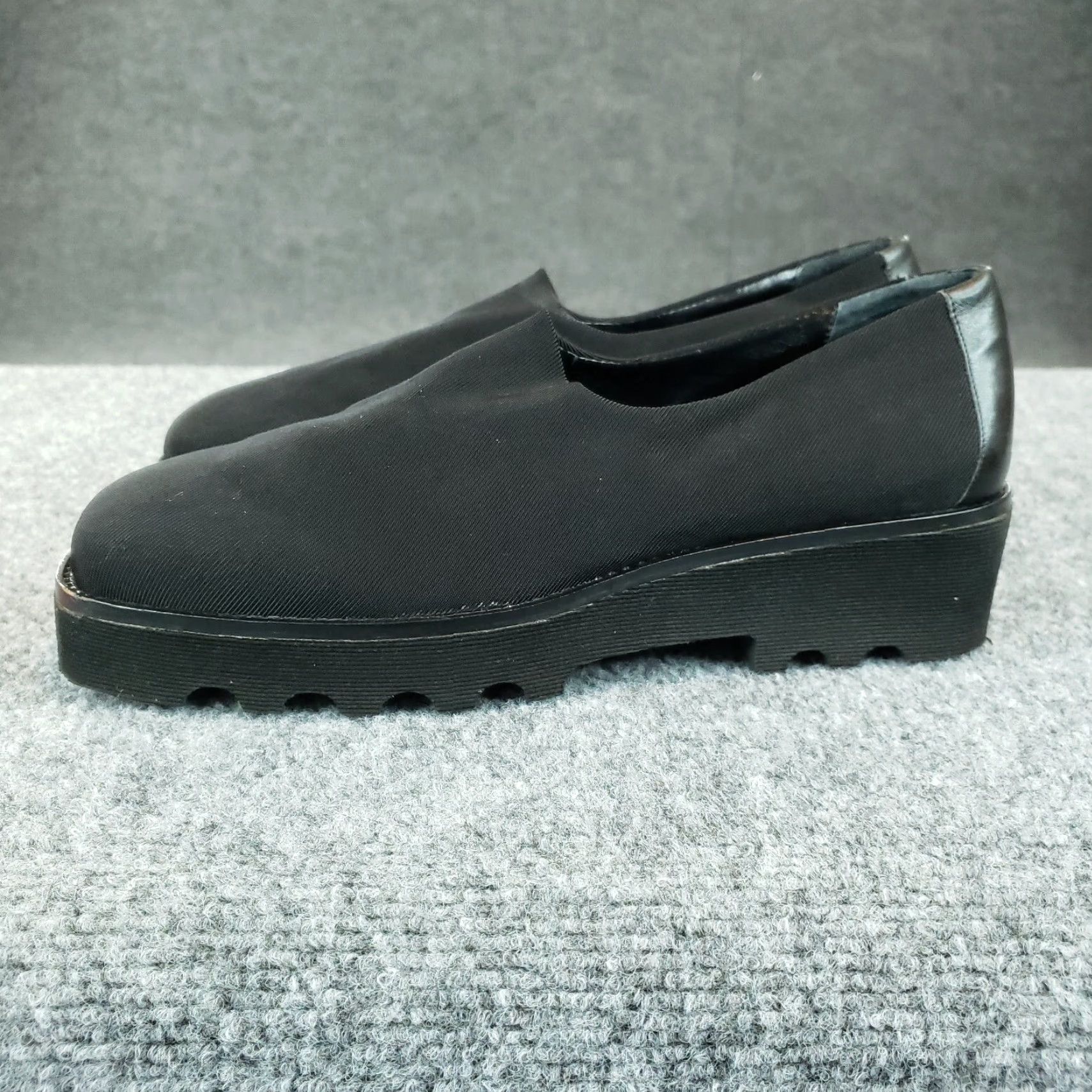 Donald Pliner Donald J Pliner Rave Flat Loafer Womens Size 10 Narrow Black Square Toe Casual Size US 10 / IT 40 - 4 Thumbnail