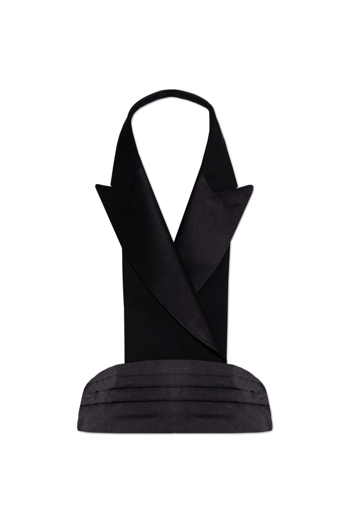 Dolce & Gabbana o1s22i1n0225 Open-Back Wool & Silk Blend Vest in Black Size M / US 6-8 / IT 42-44 - 1 Thumbnail
