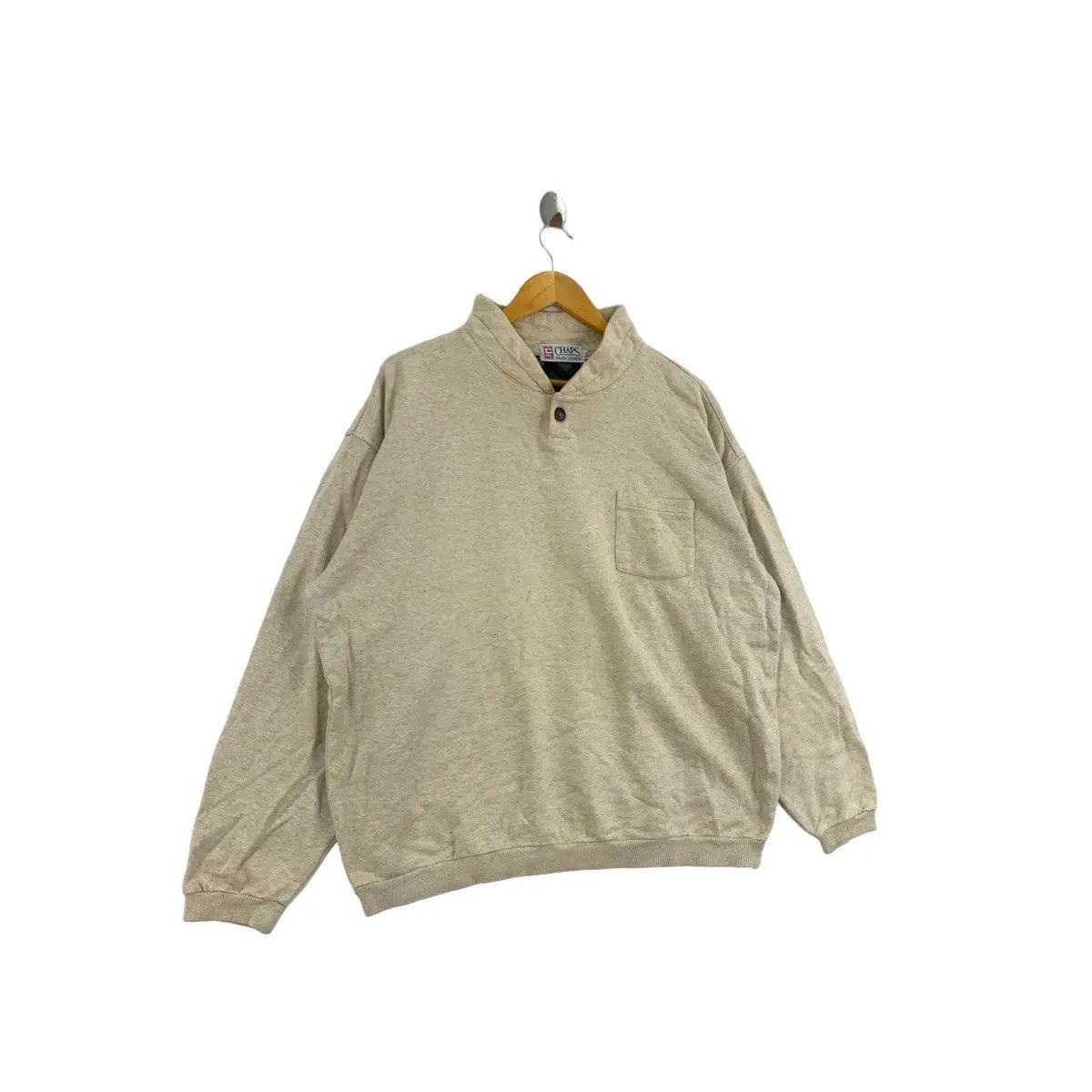 Chaps Ralph Lauren Vintage CHAPS RALPH LAUREN Est 1978 Oversize Beige Size US L / EU 52-54 / 3 - 1 Thumbnail