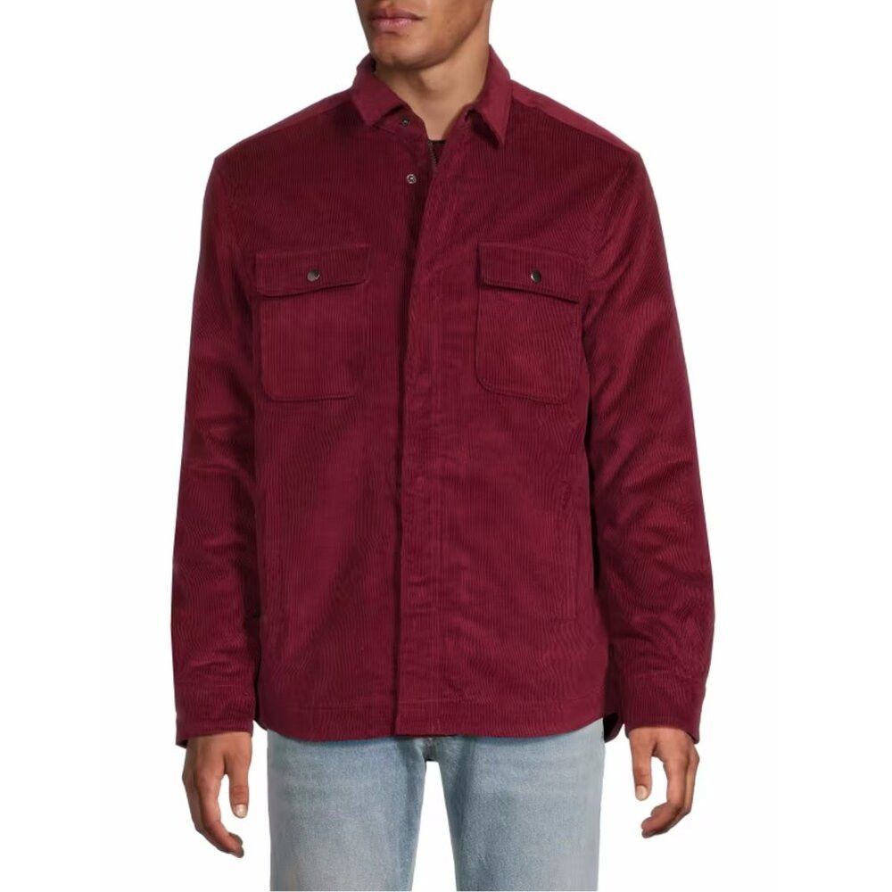 Robert Graham NWT New $298 Robert Graham Corduroy Shirt Burgundy Jacket S Size US M / EU 48-50 / 2 - 1 Thumbnail
