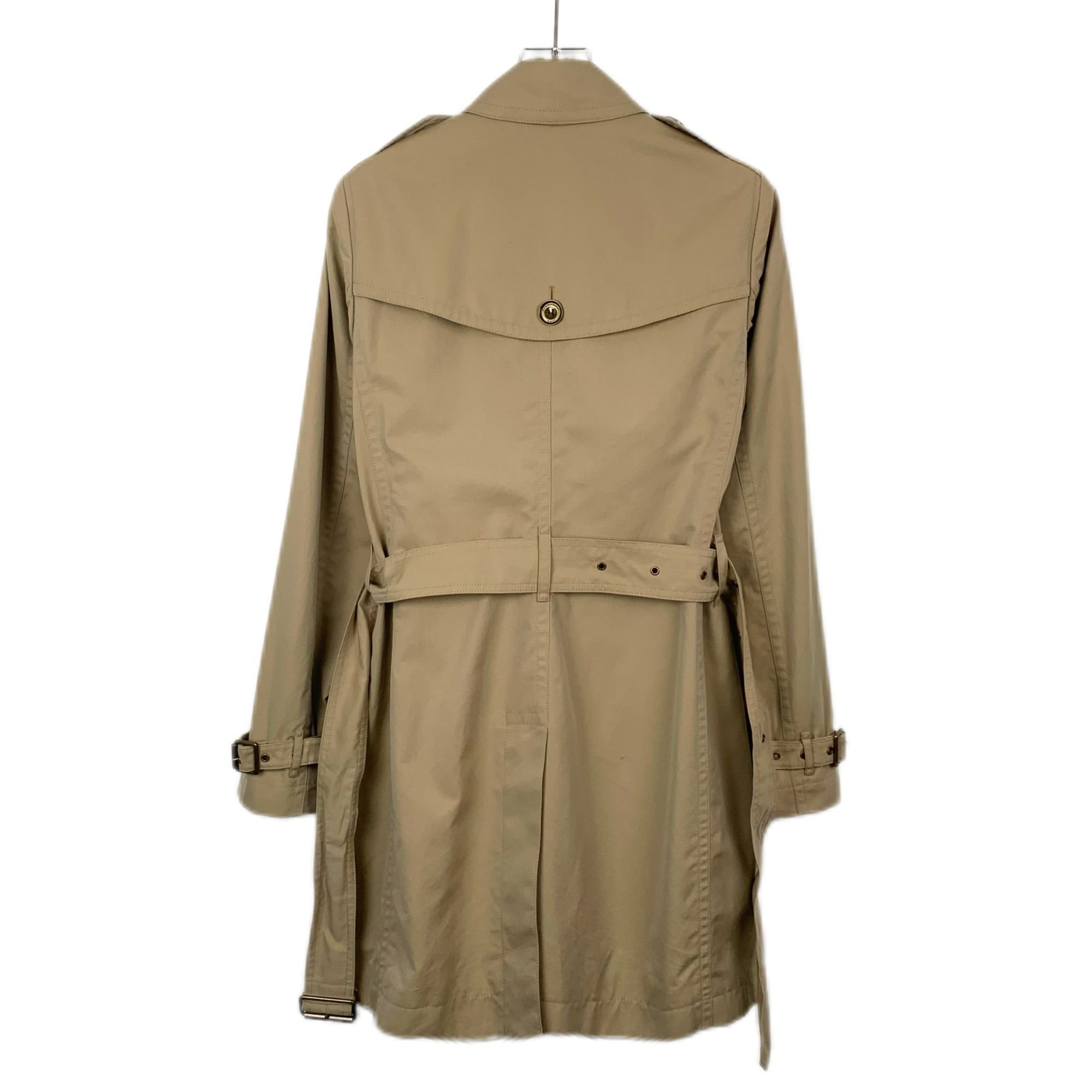 Burberry Burberry Brown Cotton Double-Breasted Belted Trench Coat (Si Size S / US 4 / IT 40 - 8 Thumbnail