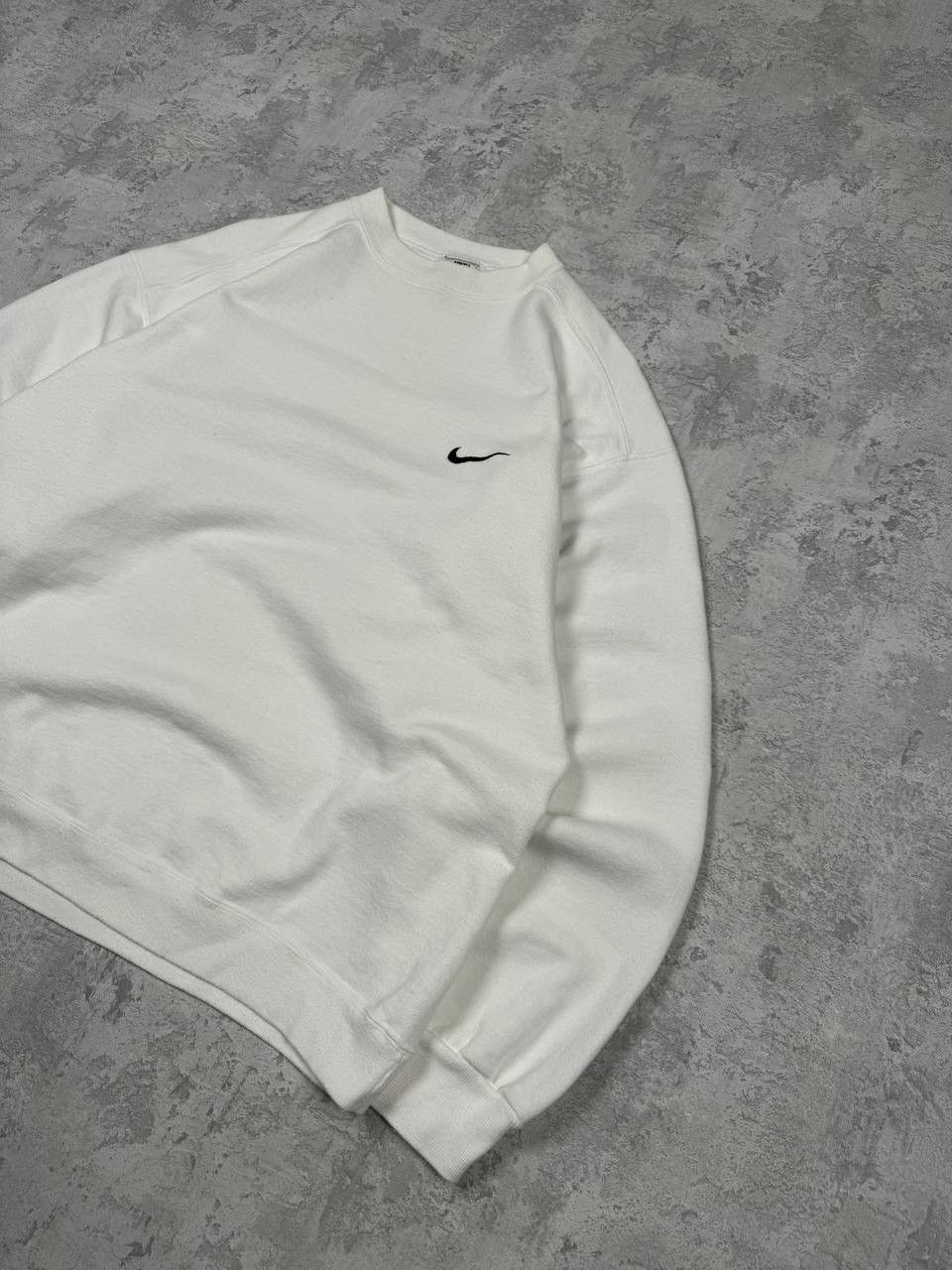 Nike Vintage 90’s Nike White Sweatshirt Crew Neck Made in USA Size US XL / EU 56 / 4 - 3 Thumbnail