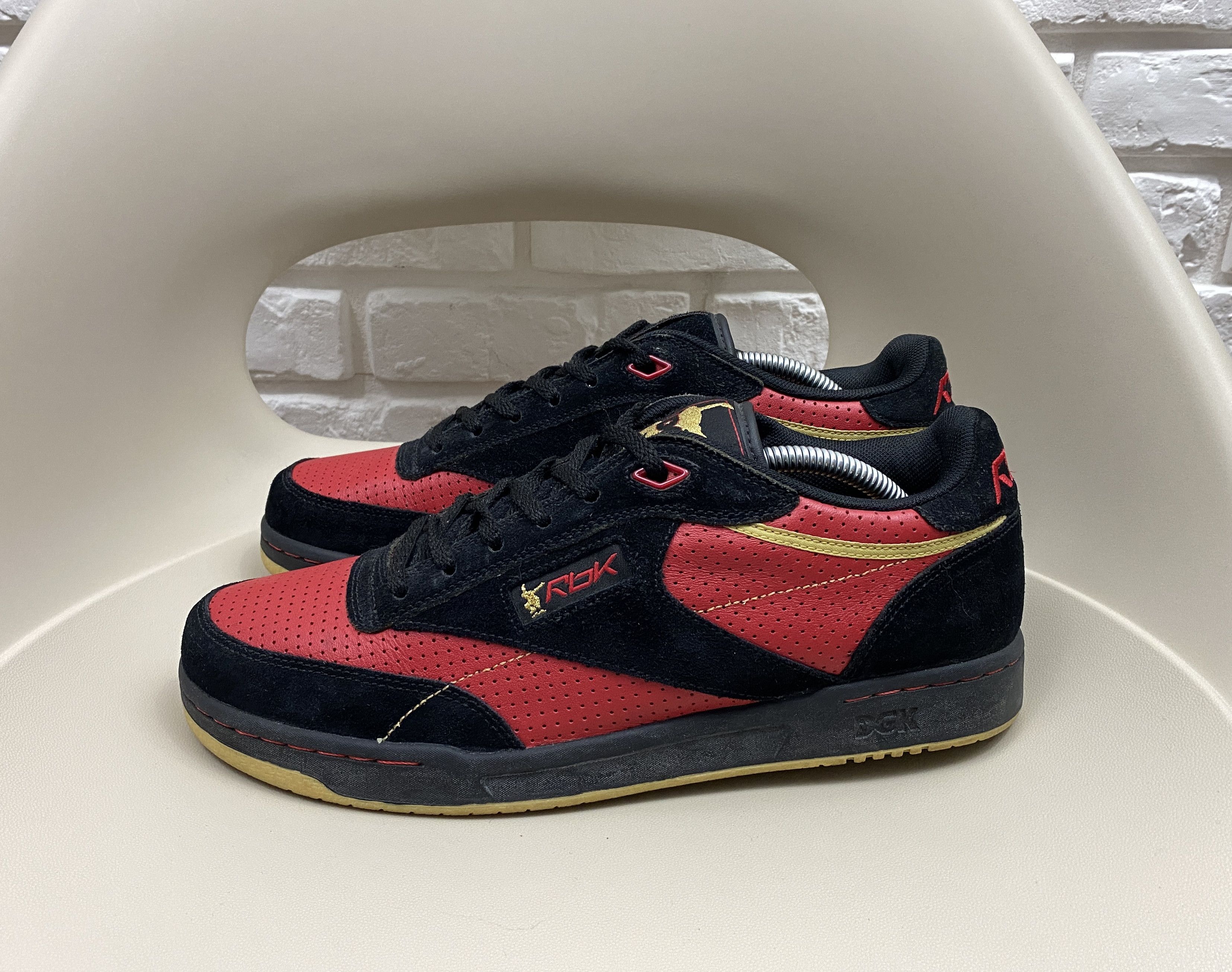 Reebok Club x DGK Sneaker Skate Shoes Black RedS Size US 10