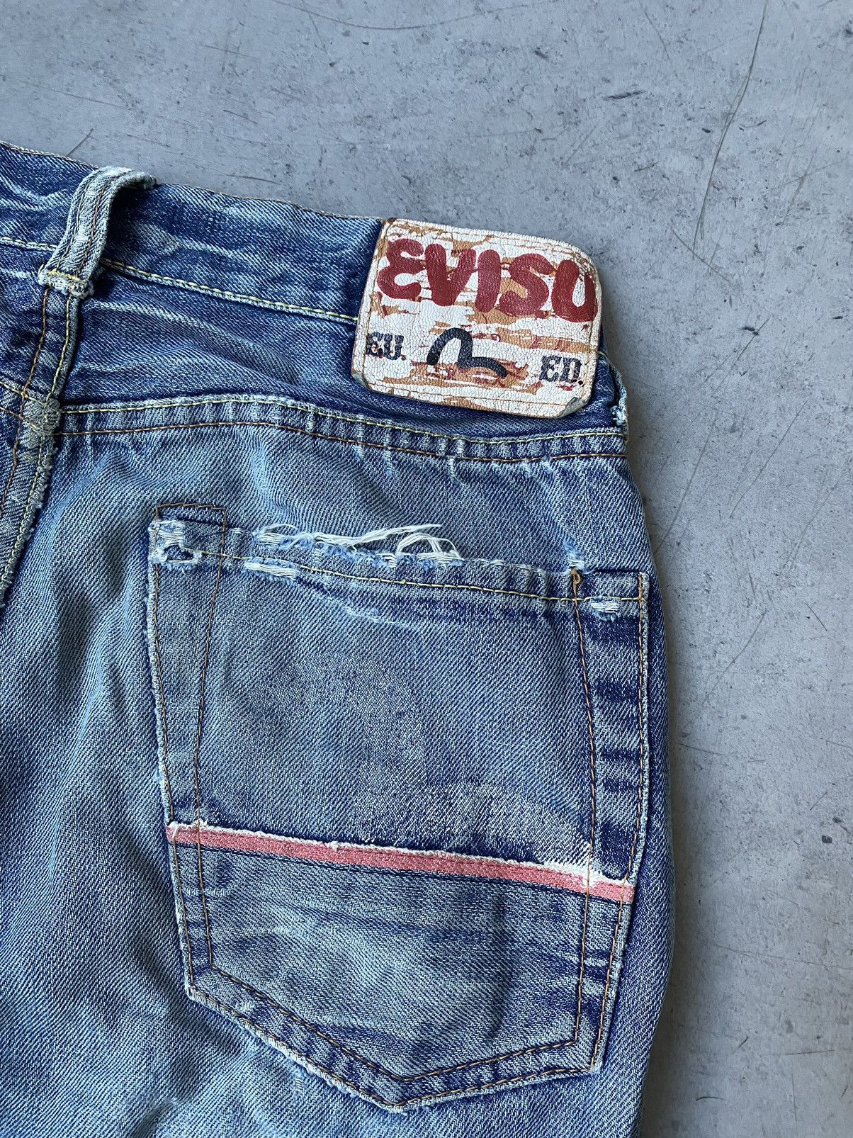 Evisu Evisu Ninja 🥷 Distressed Selvidge Casual Pants Veryrare Y2K Size US 30 / EU 46 - 13 Thumbnail