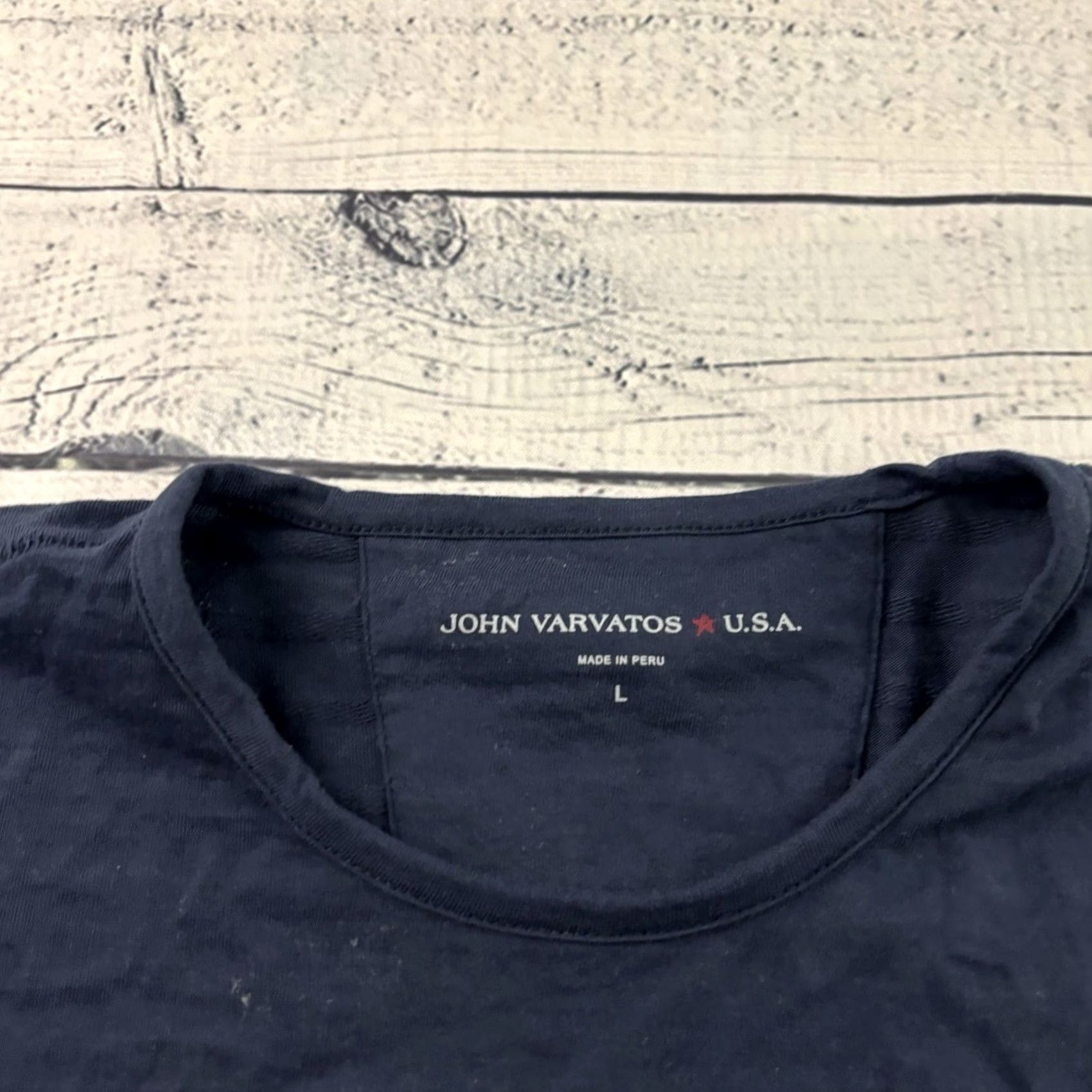 John Varvatos John Varvatos Long Sleeve T-Shirt Mens Large Blue Size US L / EU 52-54 / 3 - 2 Thumbnail