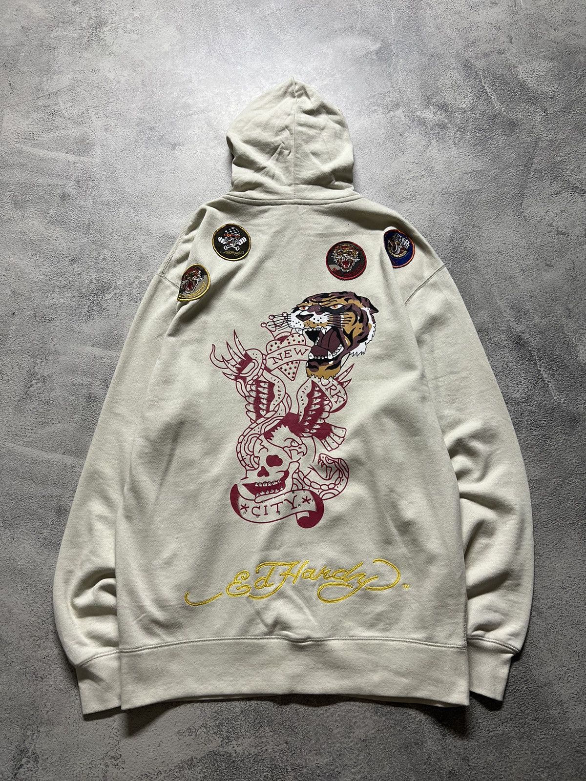 Ed Hardy Vintage Y2k Tiger 🐅 Ed Hardy New Zip Hoodie 00’s Size US XXL / EU 58 / 5 - 8 Thumbnail