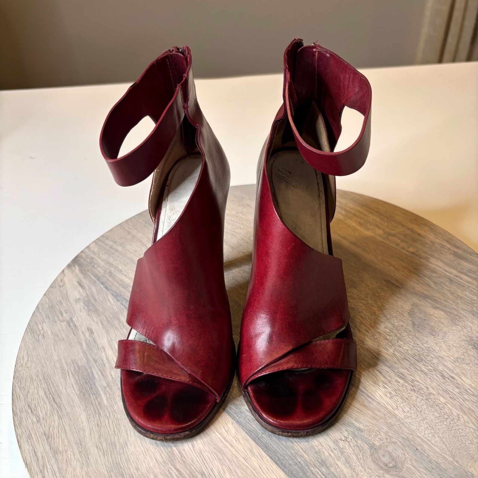 Maison Margiela Maison Margiela Peep Toe Heels Red Ankle Cuff EU 36 US 6 Size US 6 / IT 36 - 4 Thumbnail