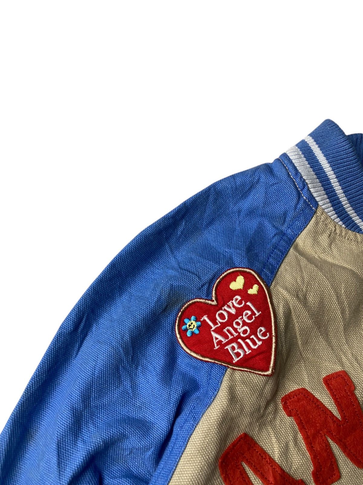 Angel Blue 2000's Angel Blue Patchwork Cute Varsity Jacket Size US M / EU 48-50 / 2 - 7 Thumbnail