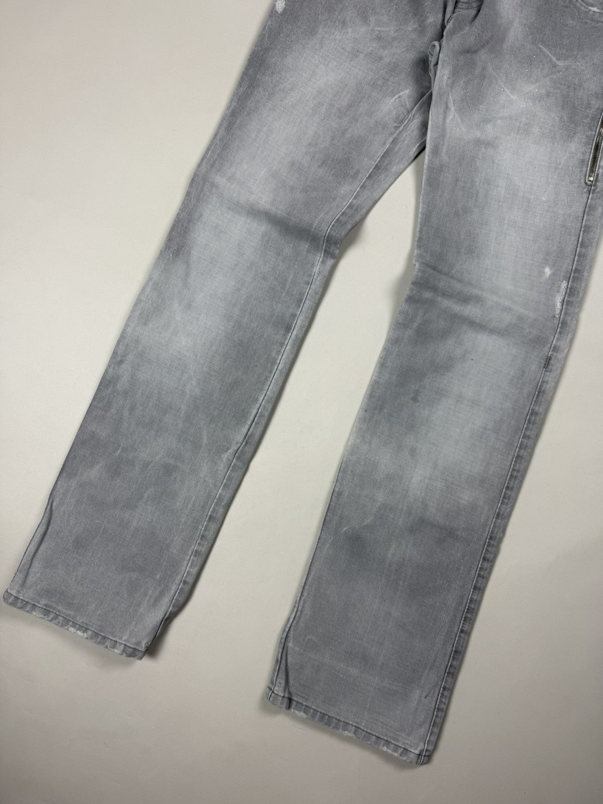 Neil Barrett Neil Barrett Men’s Back Buckle Distressed Denim Jeans Size US 34 / EU 50 - 3 Thumbnail