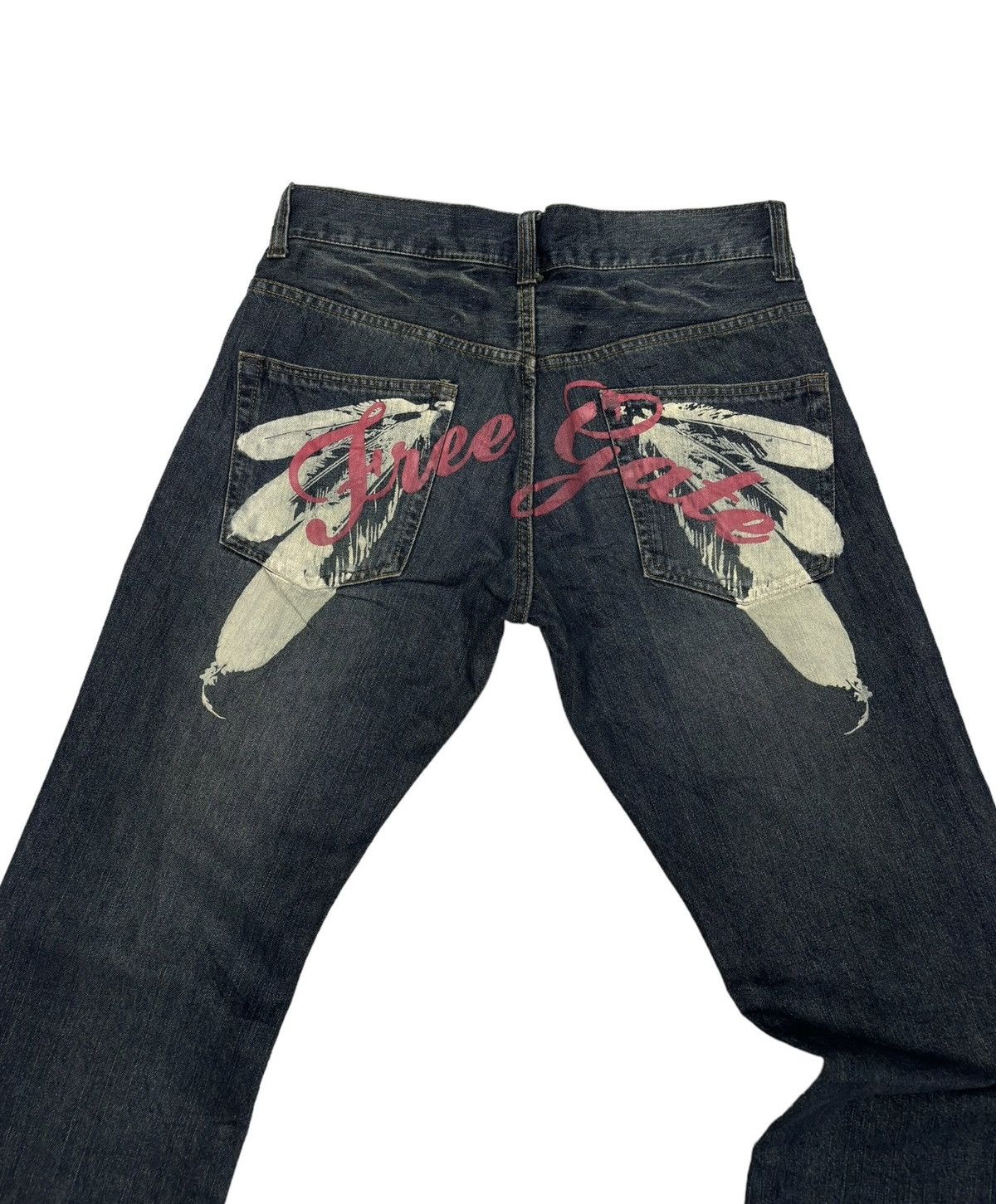 If Six Was Nine RARE VINTAGE HAND TAILORED DENIM FREE GATE DISTRESS DENIM Size US 32 / EU 48 - 8 Thumbnail