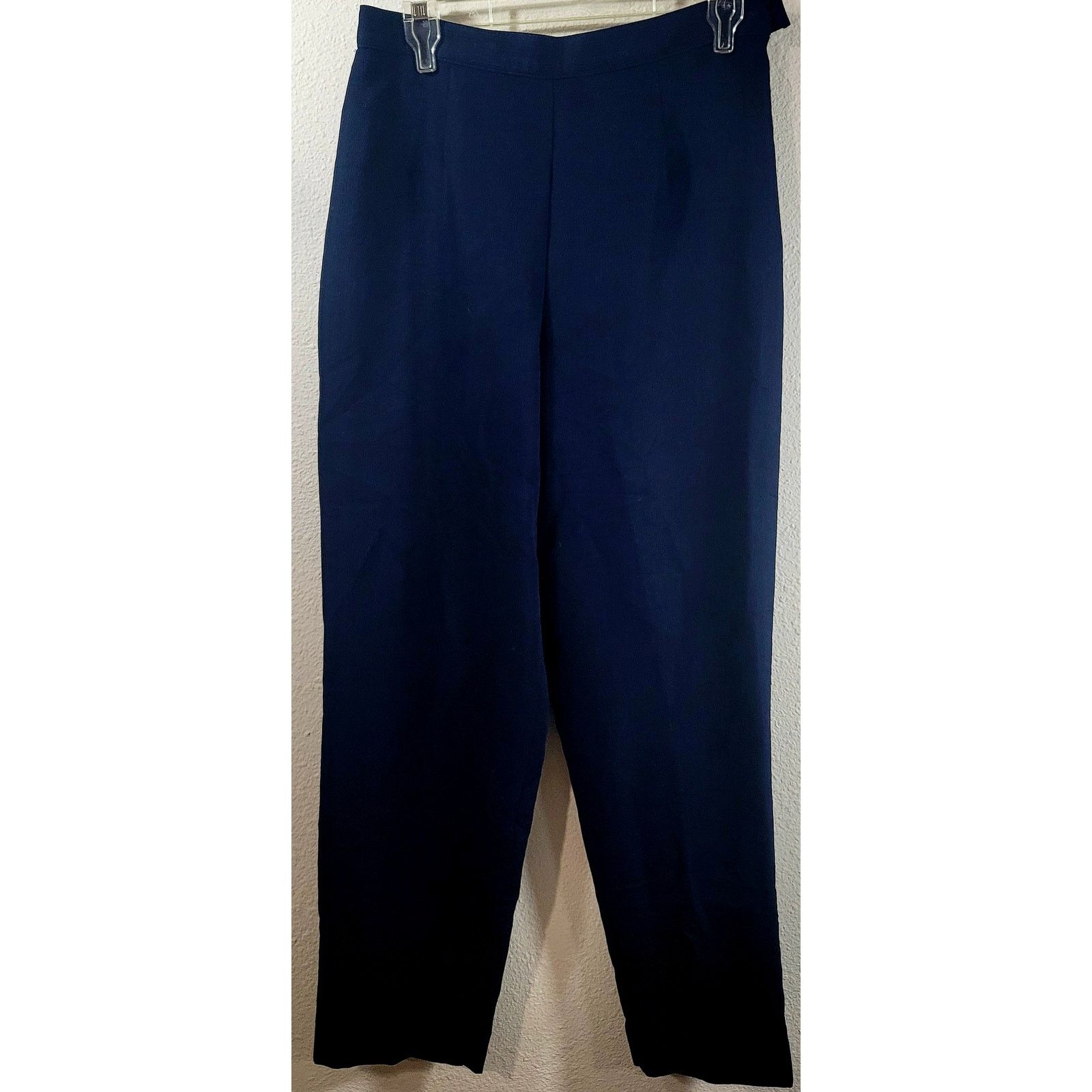 Other Signature By Jerell Blue Pinstripe Pleated Dress Pants 10 Size 32" / US 10 / IT 46 - 2 Thumbnail