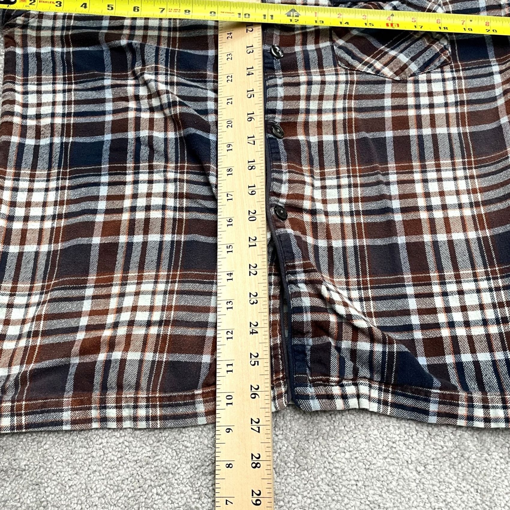 Stafford Stafford Top Mens M Flannel Sleepwear Pajama Multi Plaid Cotton Regular Size US M / EU 48-50 / 2 - 7 Thumbnail