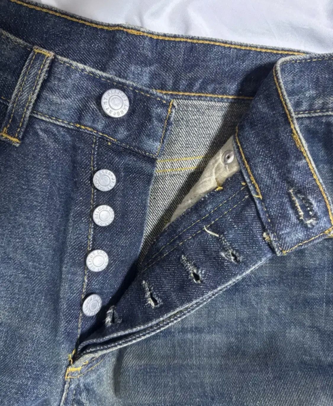Helmut Lang Helmut Lang 90s Italian Cut Dark Denim Pants Size US 26 / EU 42 - 3 Thumbnail