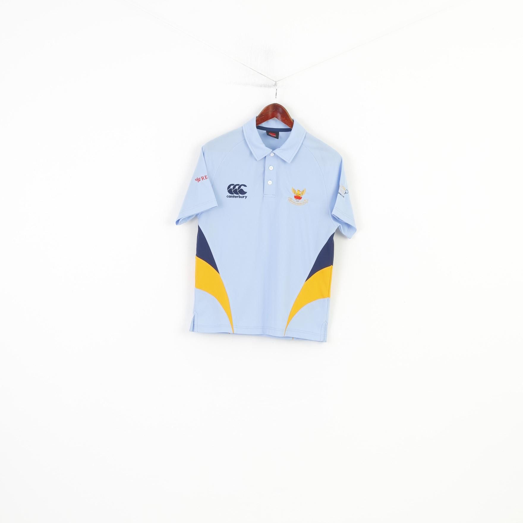 Vintage Canterbury Men S Polo Shirt Blue Treharris Phoenix 4590 Size US S / EU 44-46 / 1 - 1 Thumbnail