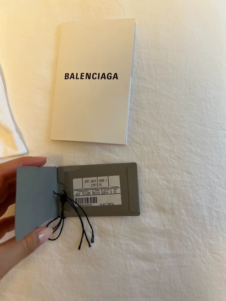 Balenciaga Balenciaga White letter logo short sleeve Size US XS / EU 42 / 0 - 8 Thumbnail
