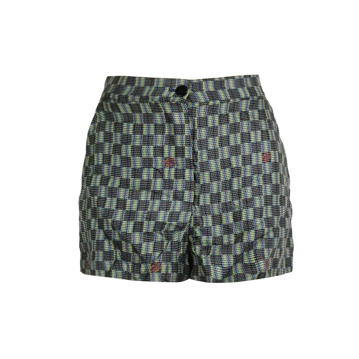 Louis Vuitton Louis Vuitton Checkered Silk Shorts FR 34 Size 25" / US 0 / IT 36 - 1 Thumbnail