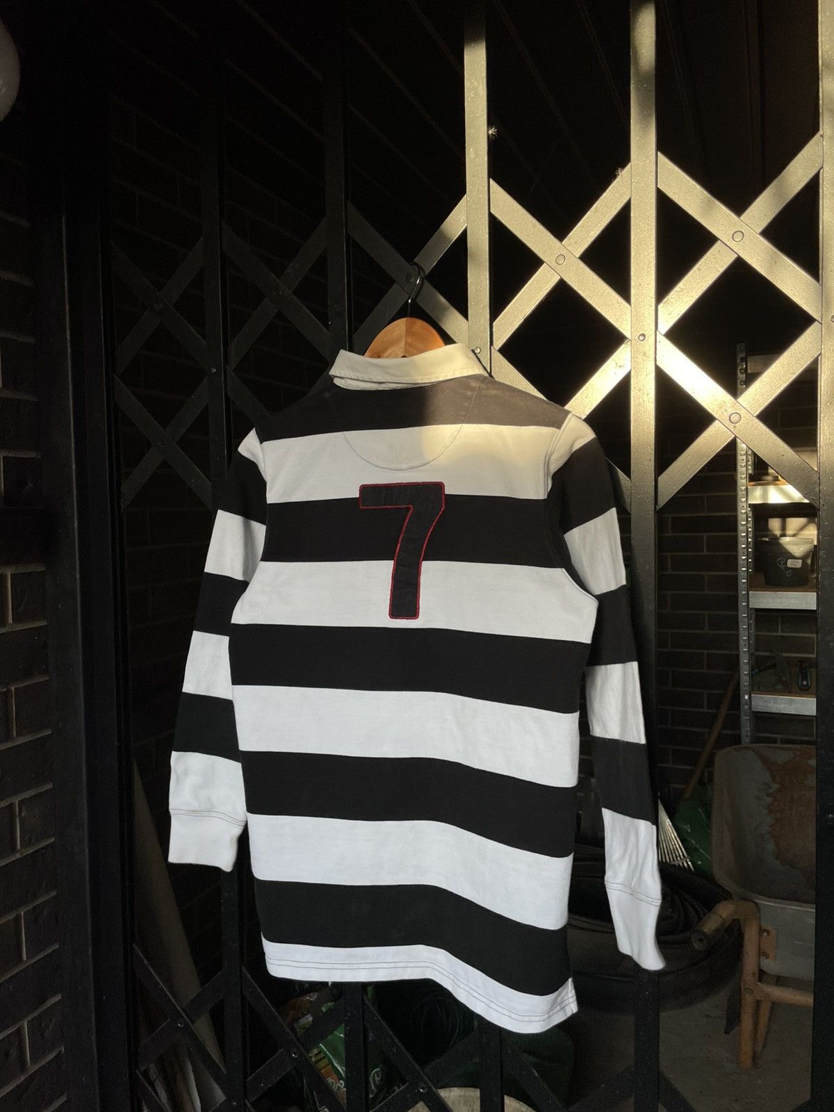 Japanese Brand × Polo Ralph Lauren × Vintage Vintage Polo Ralph Lauren Striped Rugby Chief Keef Style Size L / US 10 / IT 46 - 8 Thumbnail