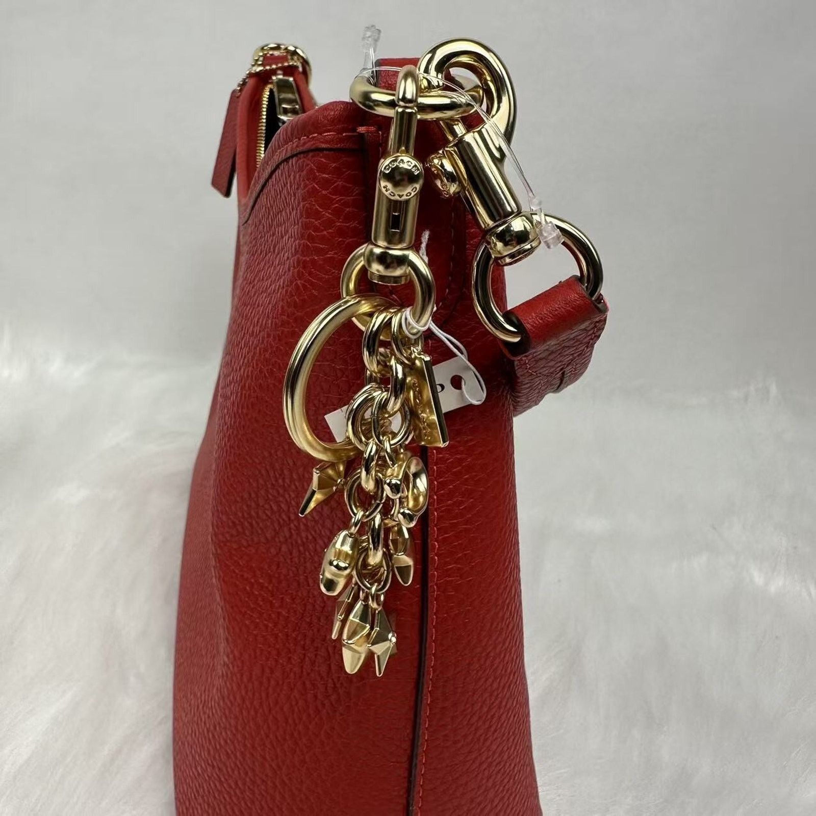 Coach Coach Star Cluster Bag Charm With Key Ring In Gold CW490 NWT Size ONE SIZE - 2 Thumbnail