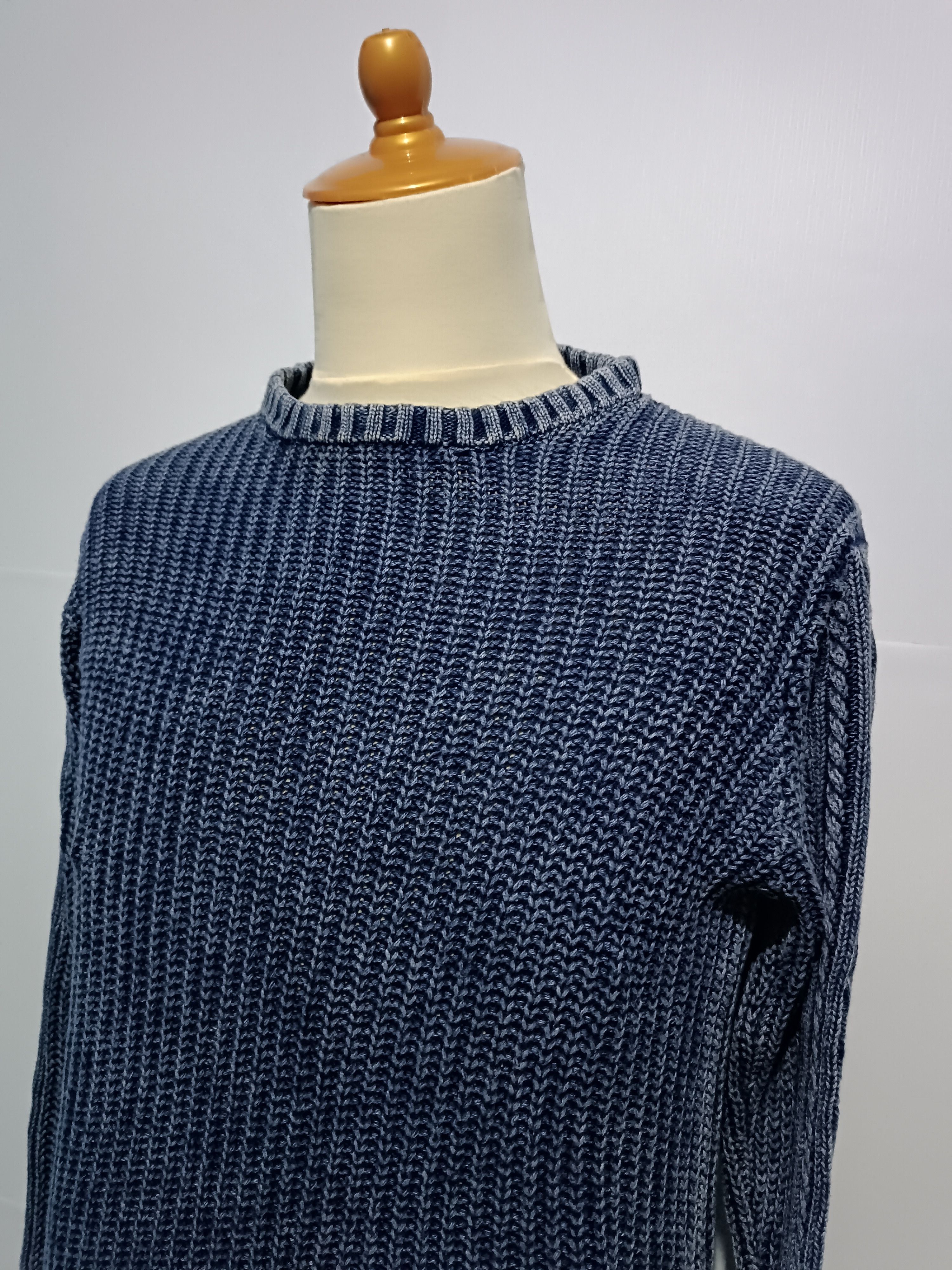 Japanese Brand Men's Asthon Cable Crew Neck Sweater Knitwear Size US M / EU 48-50 / 2 - 2 Thumbnail