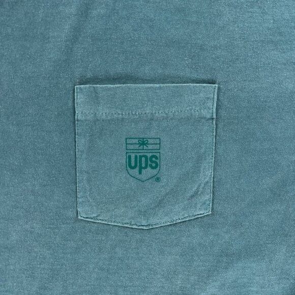 Anvil Vintage UPS T Shirt Men 2XL Single Stitch Made in USA Employ Size US XXL / EU 58 / 5 - 4 Thumbnail