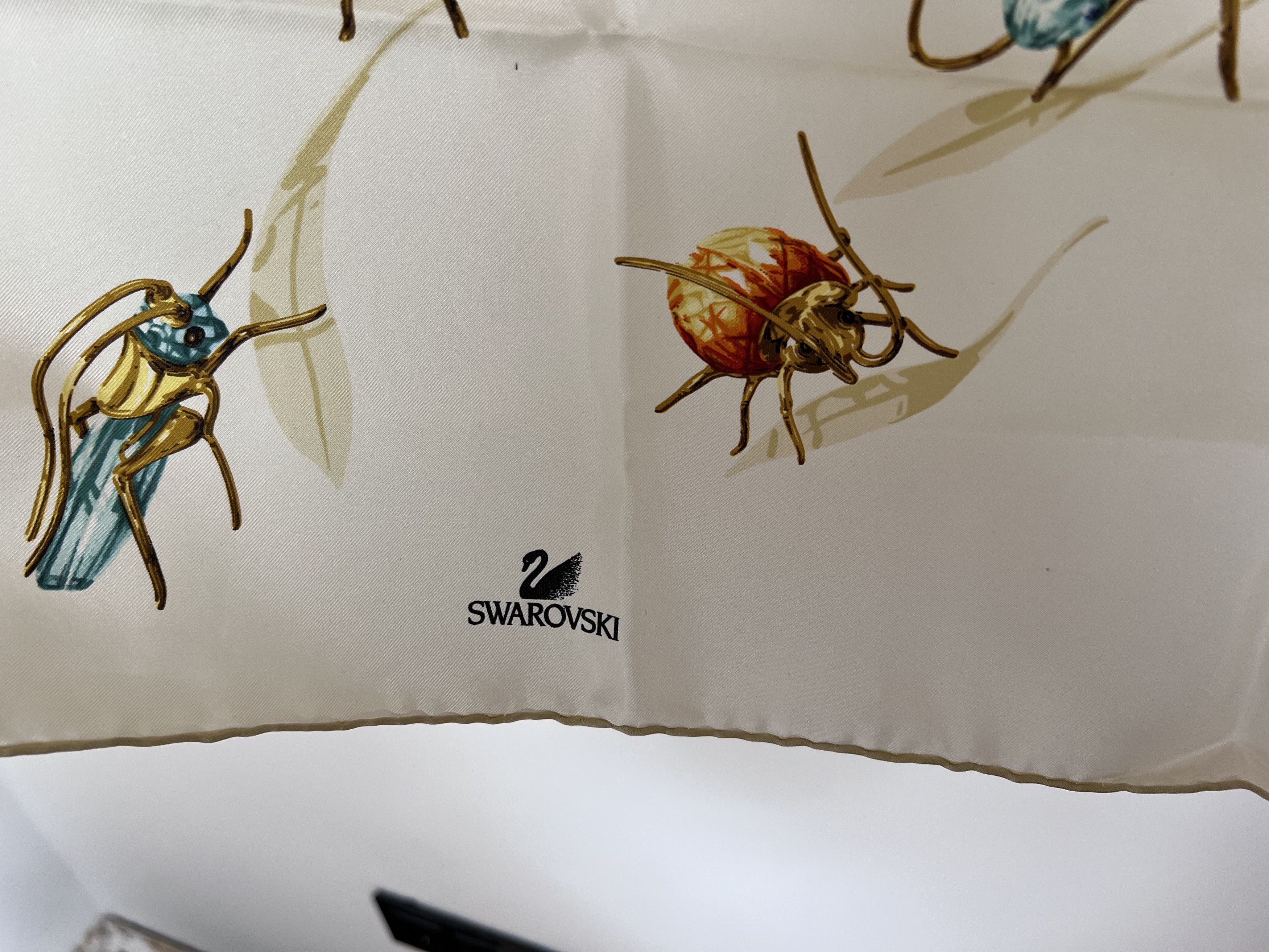 Swarovski DANIEL SWAROVSKI PARIS PARADISE BUTTERFLY SILK SCARF Size ONE SIZE - 4 Thumbnail