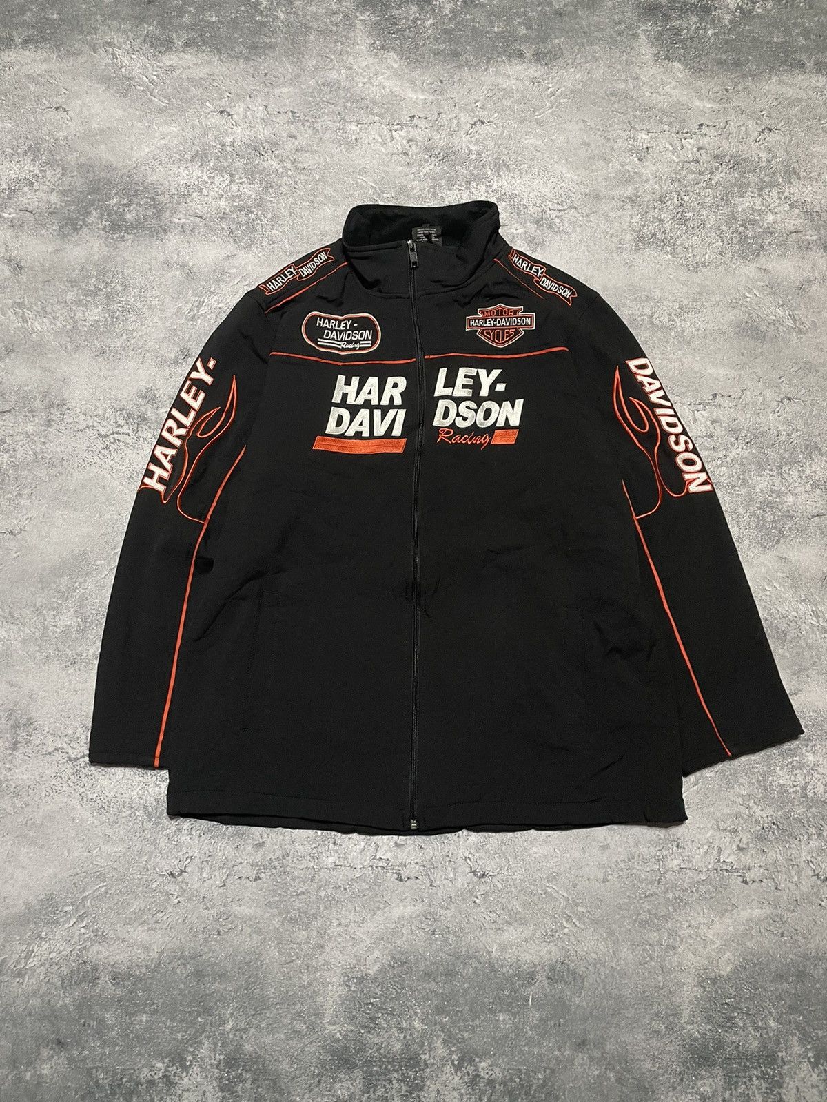 Harley Davidson Vintage 90’s Harley Davidson zip-up jacket nascar Size US XXL / EU 58 / 5 - 1 Thumbnail