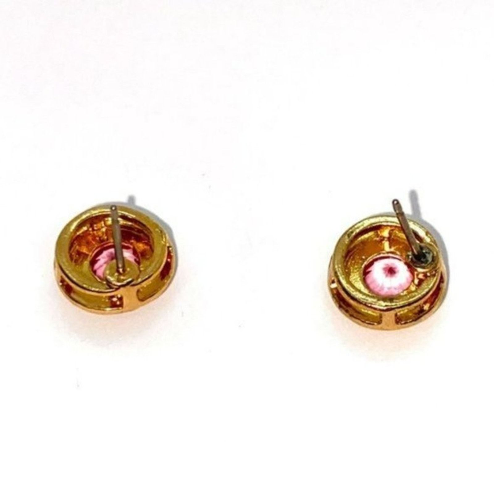 Other Gold-Tone Pink Rhinestone Stud Earrings Size ONE SIZE - 4 Thumbnail