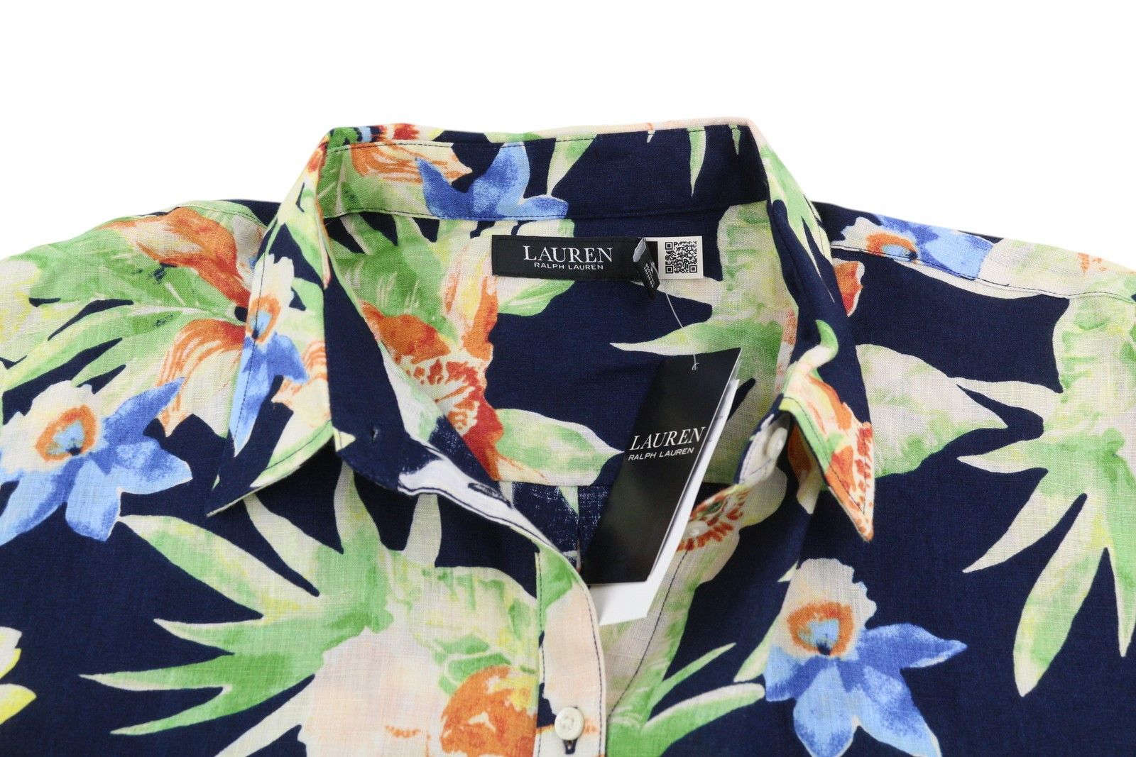 Lauren Ralph Lauren 2XL Linen Floral Buttoned Shirt 84700 Size XXL / US 16-18 / IT 52-54 - 4 Thumbnail