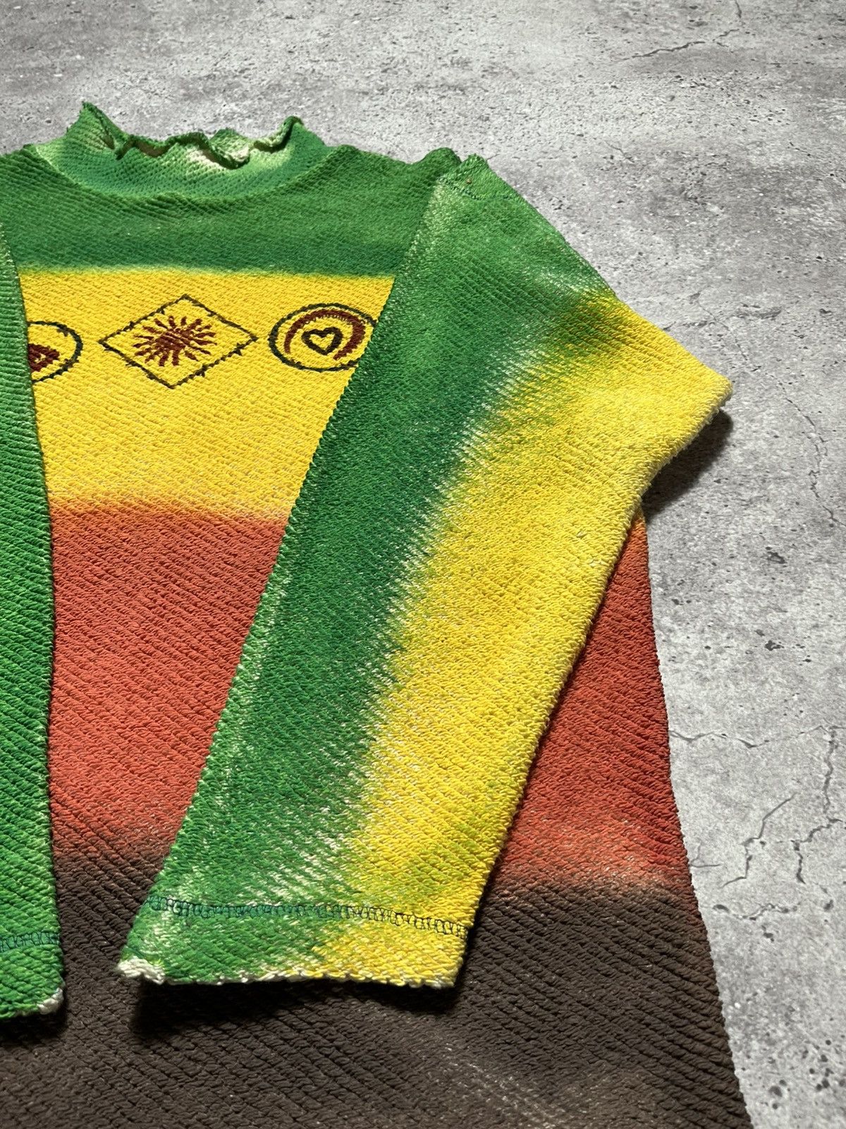 Japanese Brand Vintage Rasta Reggae Jamaica Y2k sweater Size L / US 10 / IT 46 - 6 Thumbnail