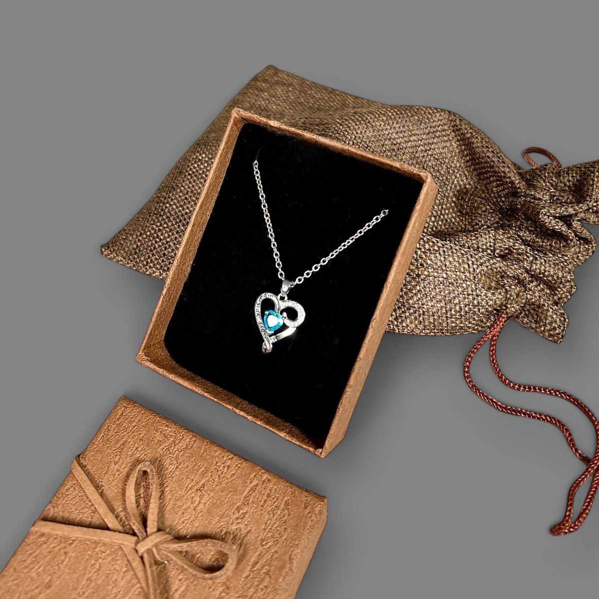 Other Crystal Heart 18” I Love You Mom Gold Plt Silver Necklace Size ONE SIZE - 5 Thumbnail