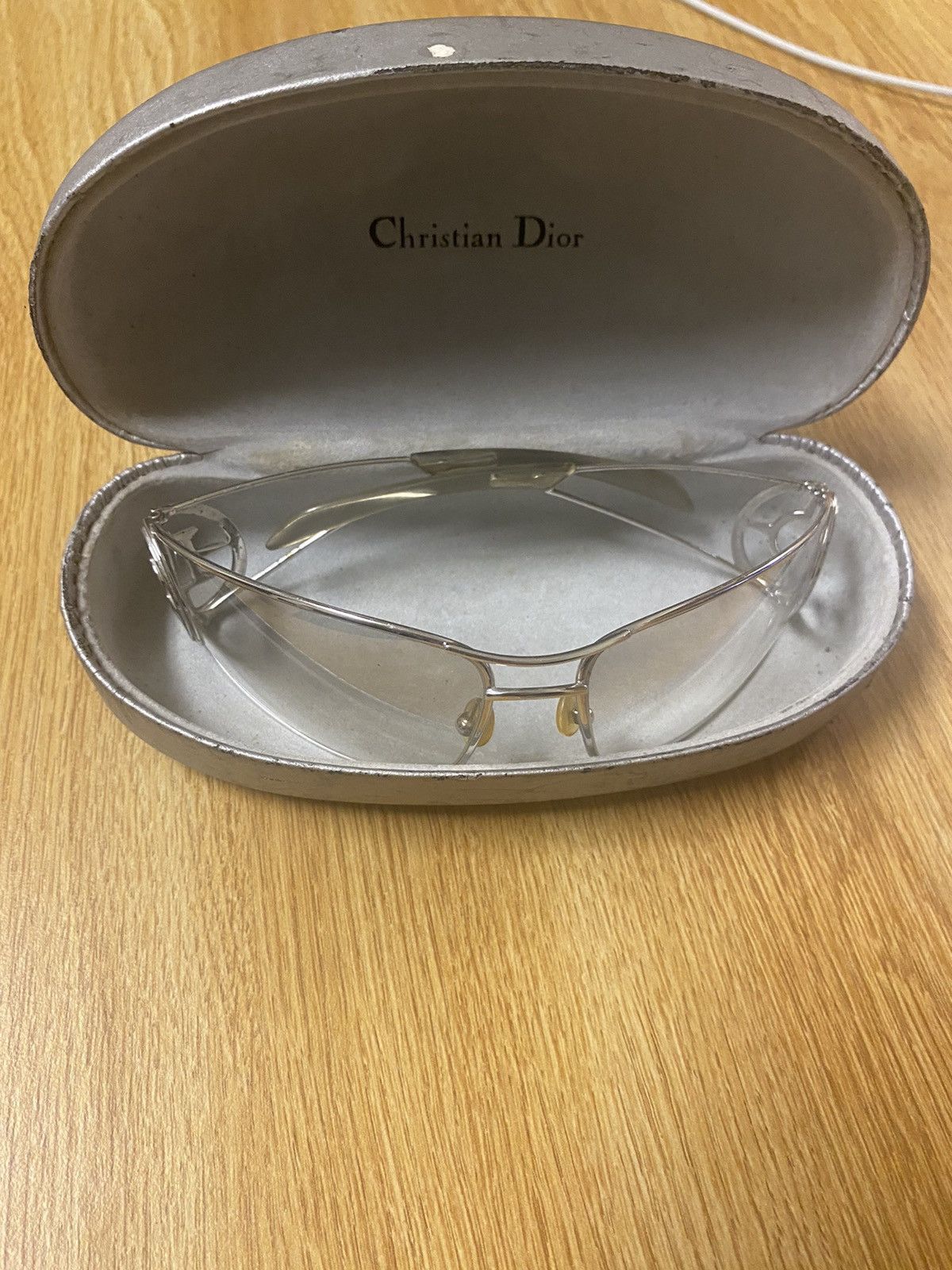 image of Christian Dior Shield Glasses in Silver, Men's