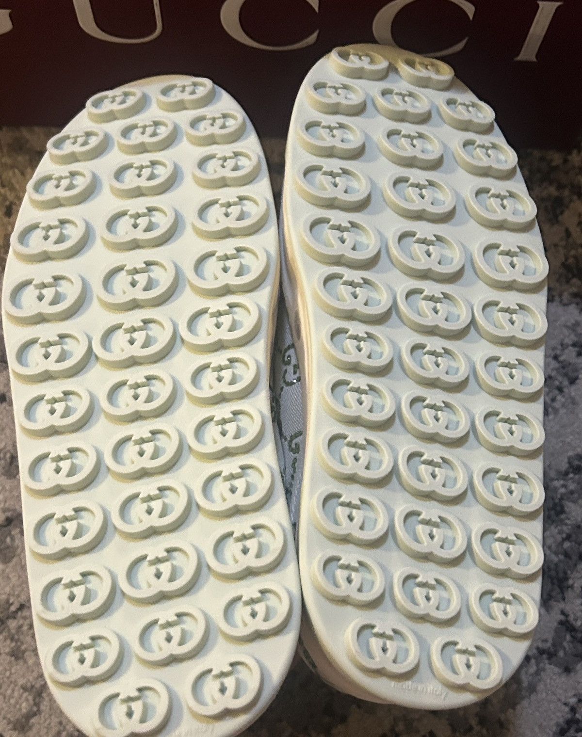 Gucci Gucci Canvas Lame Crystal GG Monogram Womens 1977 Sneaker Size US 8.5 / IT 38.5 - 5 Thumbnail