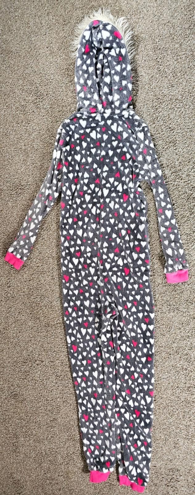 Designer secret treasures hooded hearts allover 1 Piece pajamas M Size ONE SIZE - 8 Thumbnail