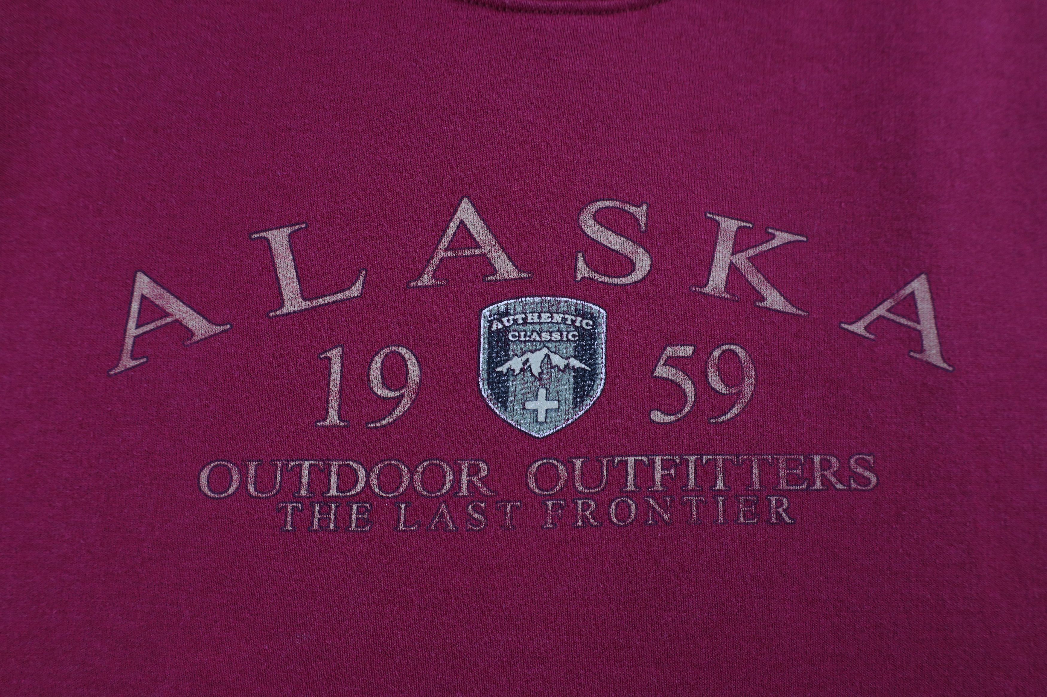 Vintage Vintage 90s Streetwear Spell Alaska Crewneck Sweatshirt Red Size US S / EU 44-46 / 1 - 4 Thumbnail