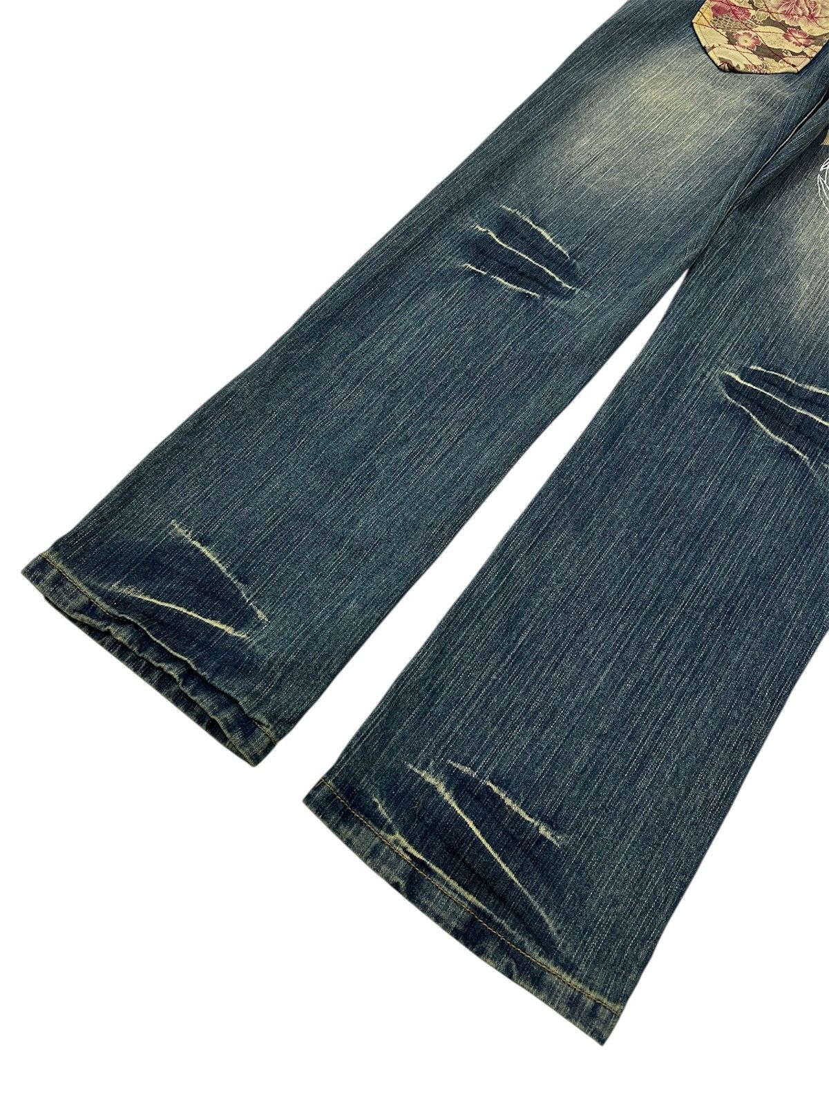 Japanese Brand Vintage Japanese Karakuri Sukajan Style Straight Jeans Size US 33 - 7 Thumbnail