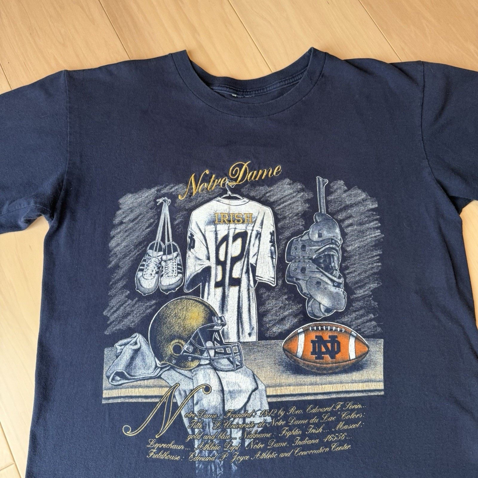 Nutmeg Vintage Notre Dame Fighting Irish Shirt L Navy 90s Nutmeg Size US L / EU 52-54 / 3 - 4 Thumbnail