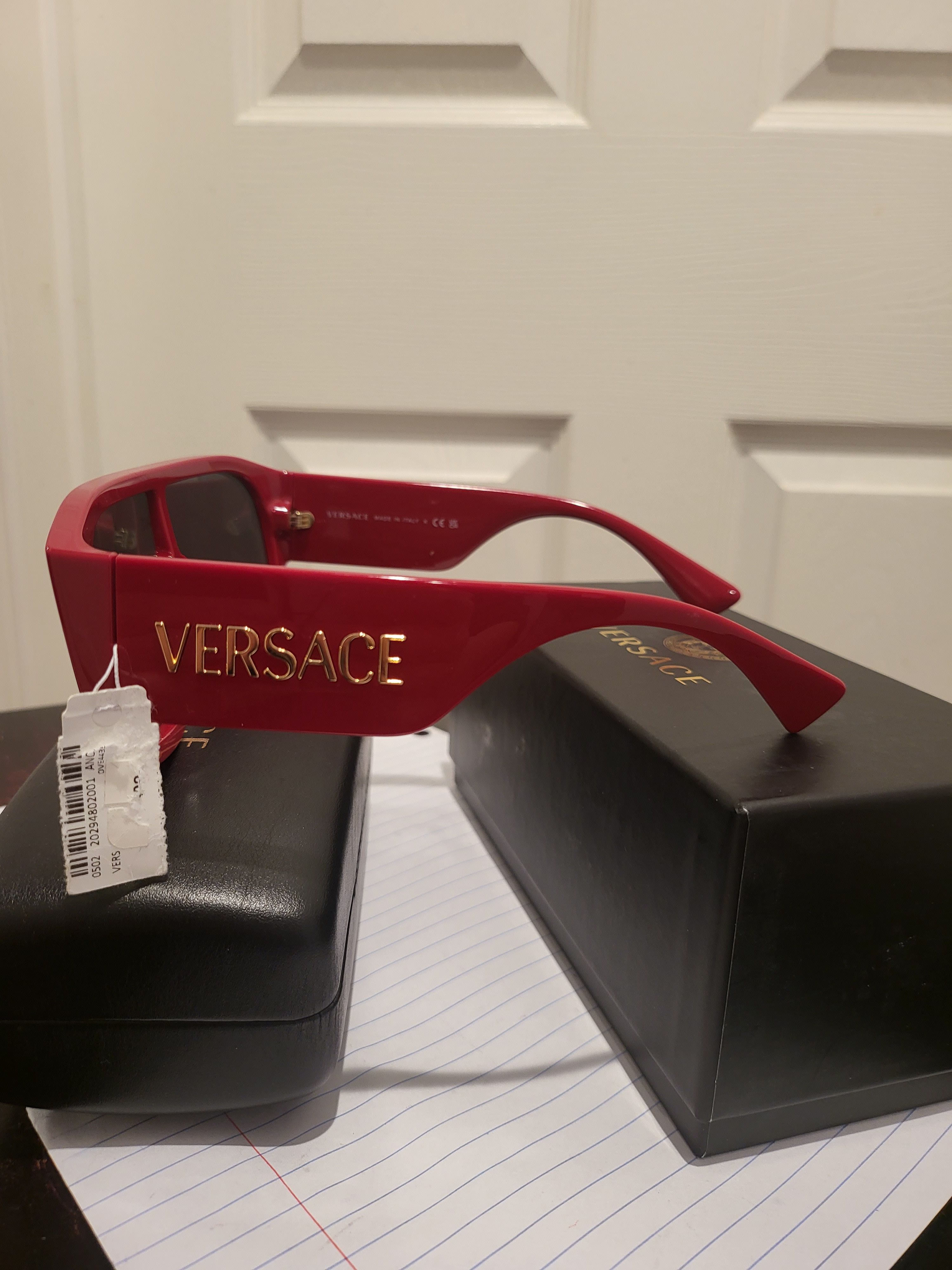Versace Logo Aviator Sunglasses - UNISEX Size ONE SIZE - 4 Thumbnail