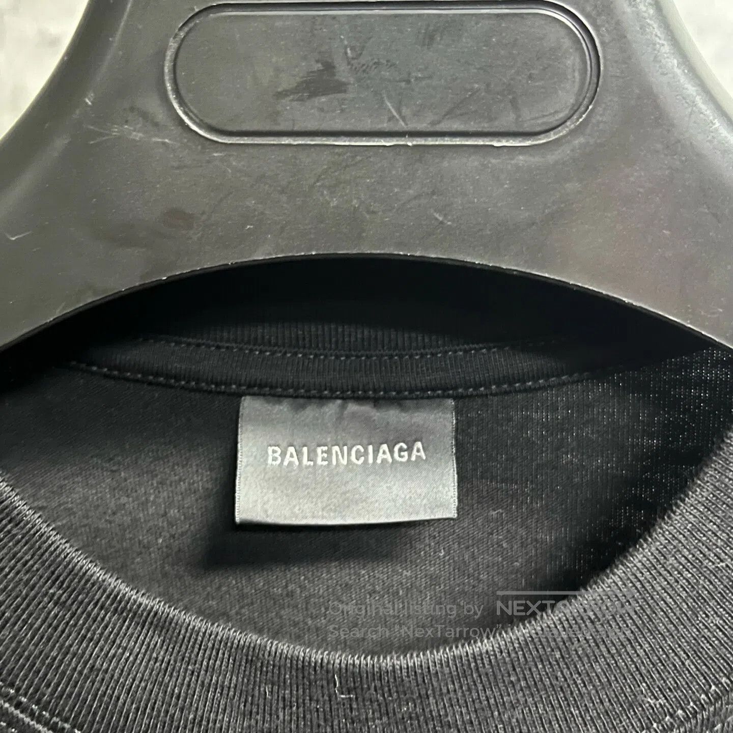 Balenciaga Balenciaga Logo-print retro plain-spun short-sleeve T-shir Size US S / EU 44-46 / 1 - 2 Thumbnail
