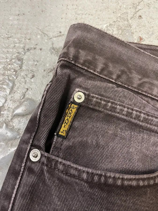 Armani × Vintage 1990s Armani Faded Brown Denim Jeans Size US 32 / EU 48 - 7 Thumbnail