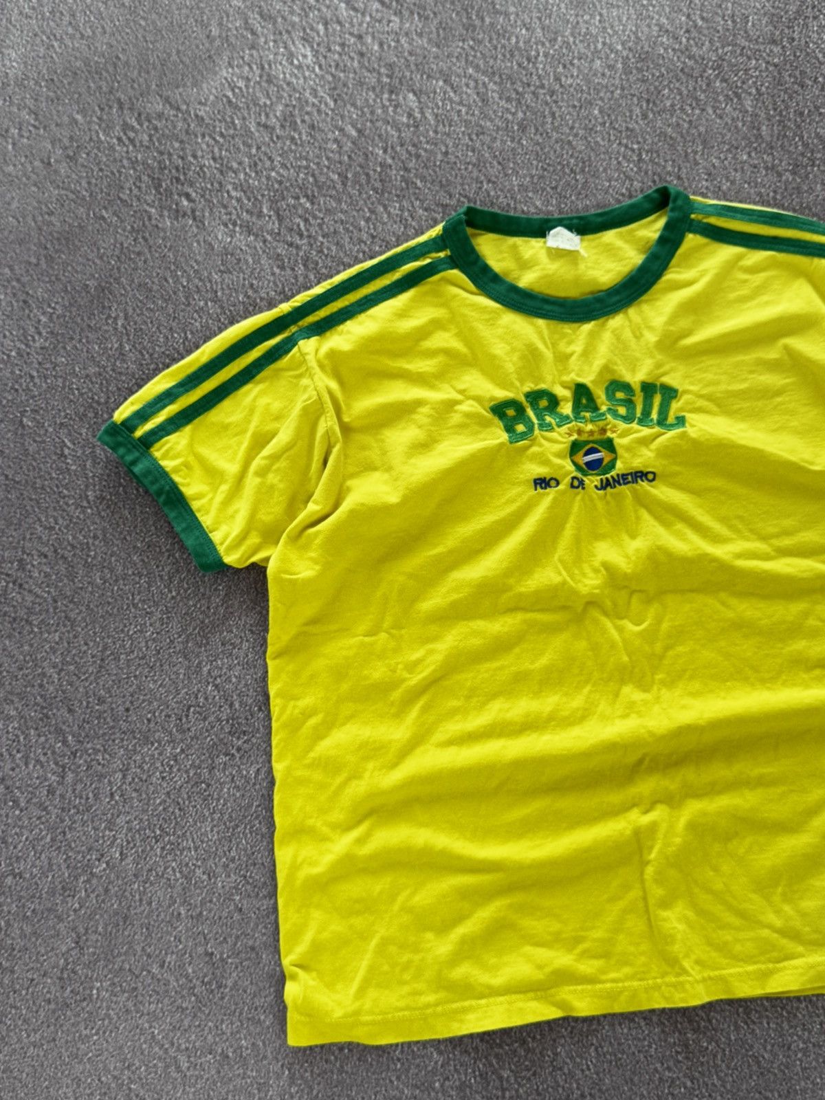 Vintage Vintage Brasil Yellow Mens T Shirt Size US XL / EU 56 / 4 - 4 Thumbnail
