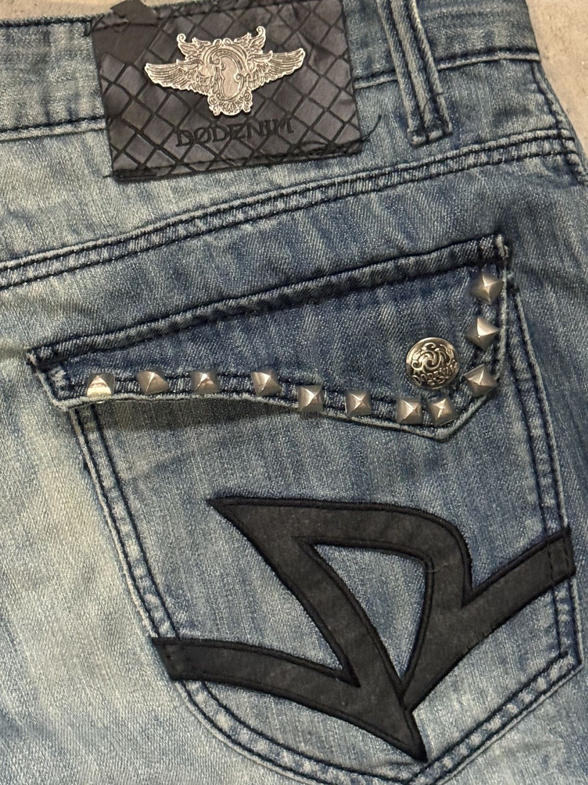 Other Y2K DODENIM Jeans With Studs 34x32 Size US 34 / EU 50 - 8 Thumbnail