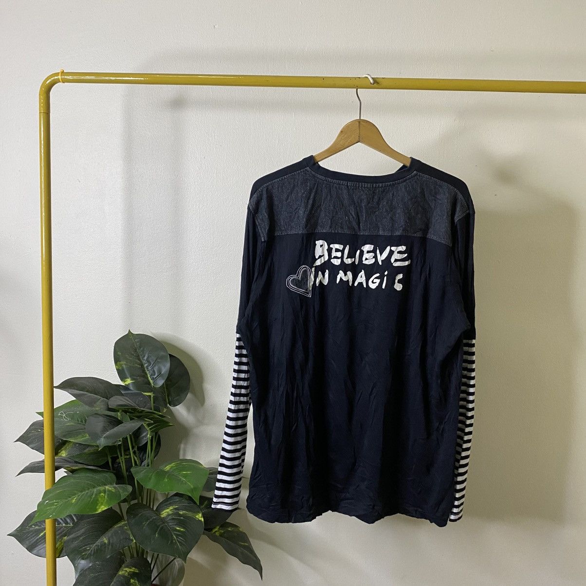 Jean Charles De Castelbajac Believe In Magic Double Sleeves Punk Grunge Style LS Tshirt Size US XL / EU 56 / 4 - 1 Thumbnail