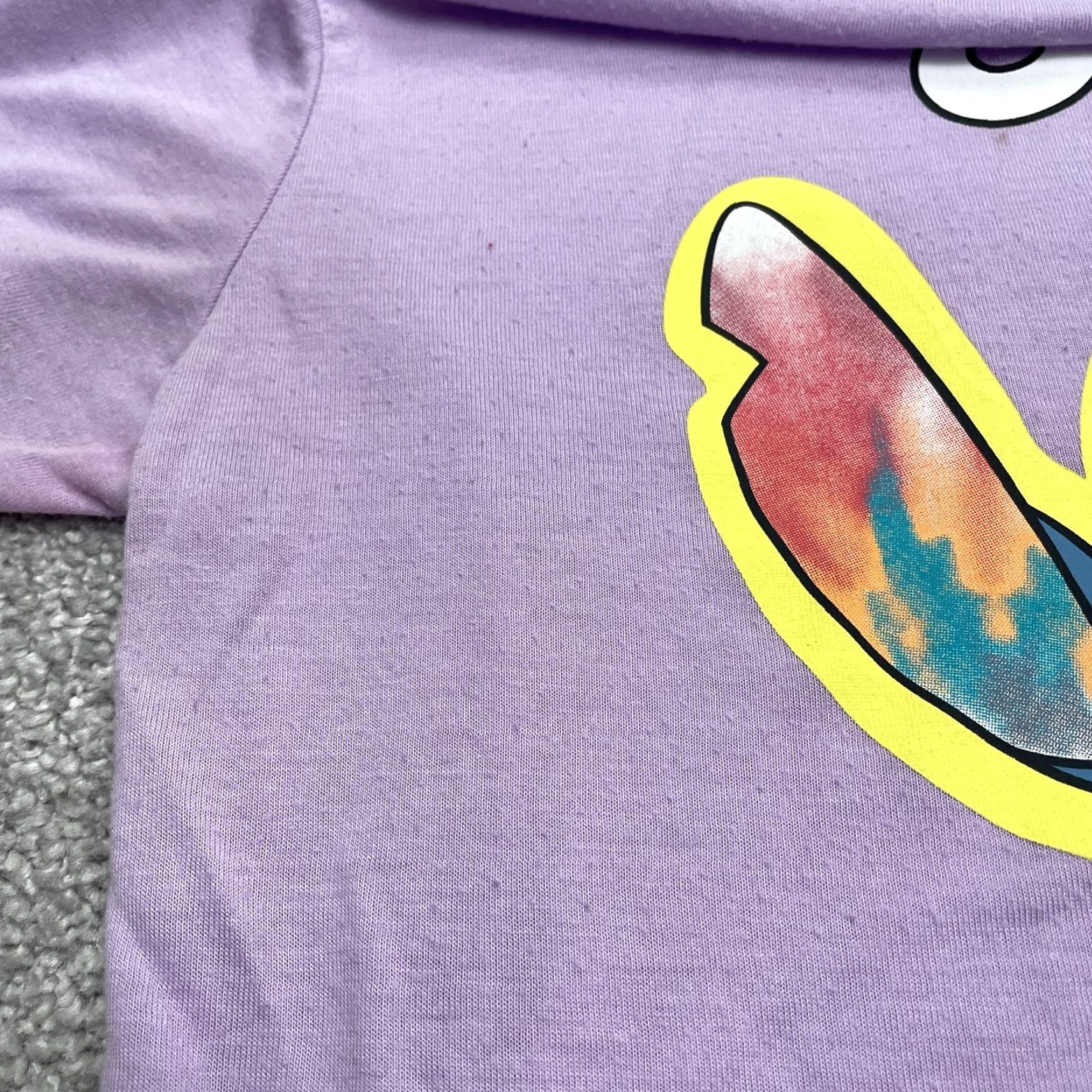 Disney Disney Stitch Ohana Means Family Graphic T-Shirt Juniors L Purple Casual Tee Womens Regular Cotton Blend Short Sleeve Crew Neck Size L / US 10 / IT 46 - 5 Thumbnail