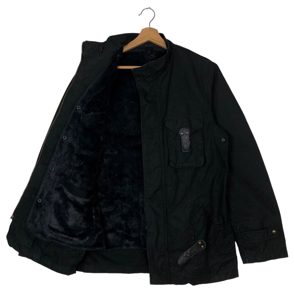 Japanese Brand 🔥90s Biker Jacket Bondage Design PPFM Japan Mink Fur Lining Size US L / EU 52-54 / 3 - 8 Thumbnail