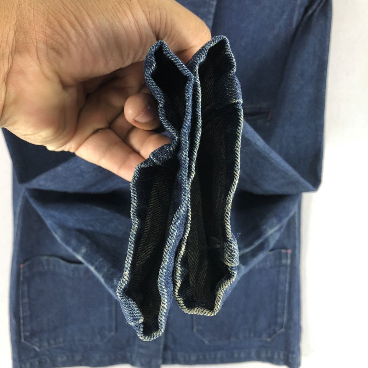 Japanese Brand Vintage 90's Denim Chore Jacket Workwear by Laseduire 405 Size US S / EU 44-46 / 1 - 10 Thumbnail
